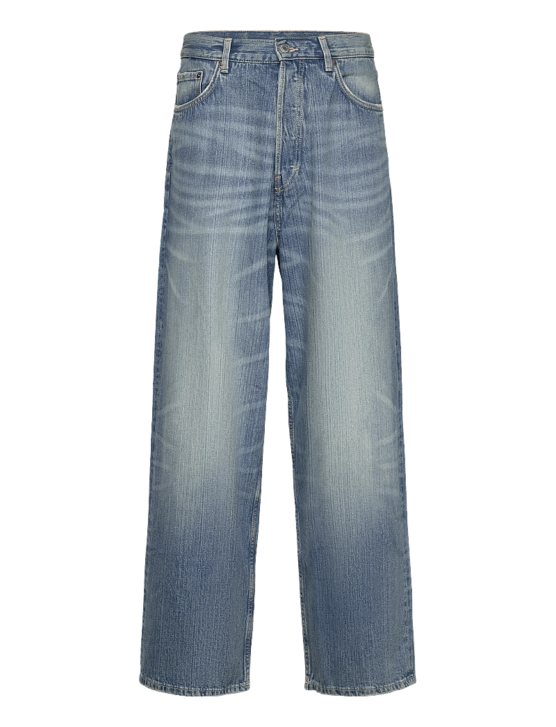 Weekday - Astro Mid Rise Loose Baggy Leg Jeans - hosen mit weitem bein - blue stream - 0