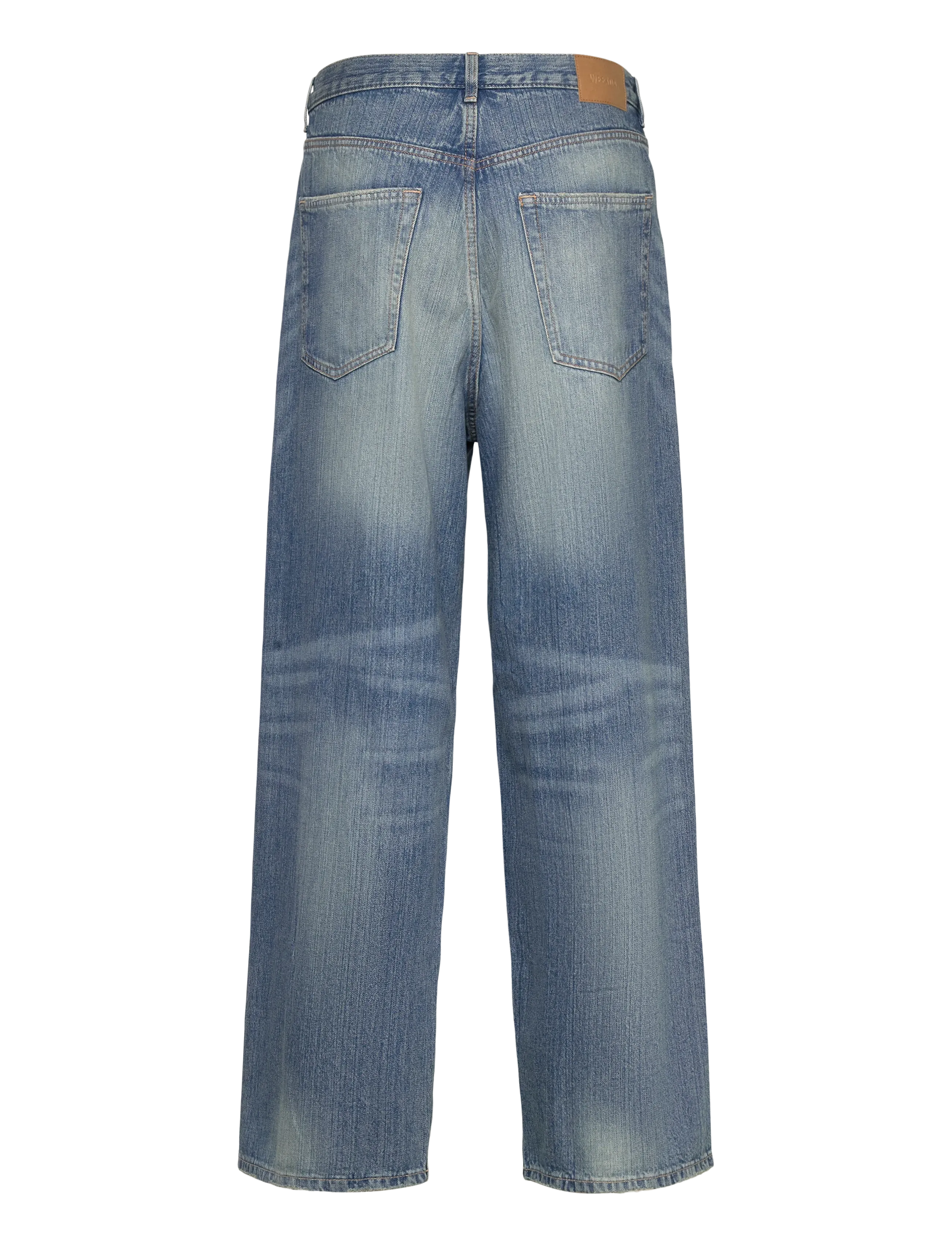 Weekday - Astro Mid Rise Loose Baggy Unisex Jeans - alt laienevad teksad - blue stream - 1