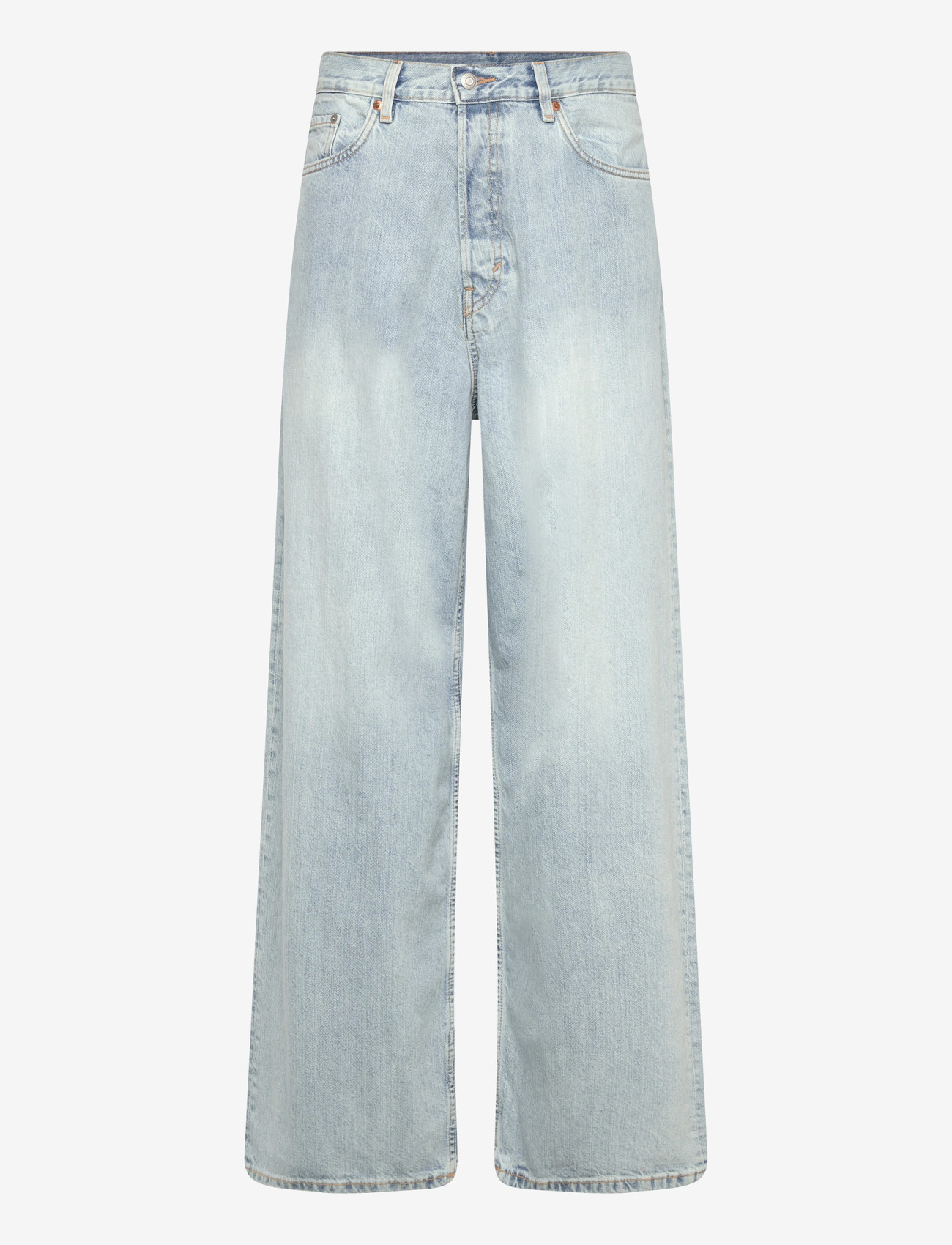 Weekday - Astro Mid Rise Loose Baggy Unisex Jeans - loose jeans - dream blue - 1