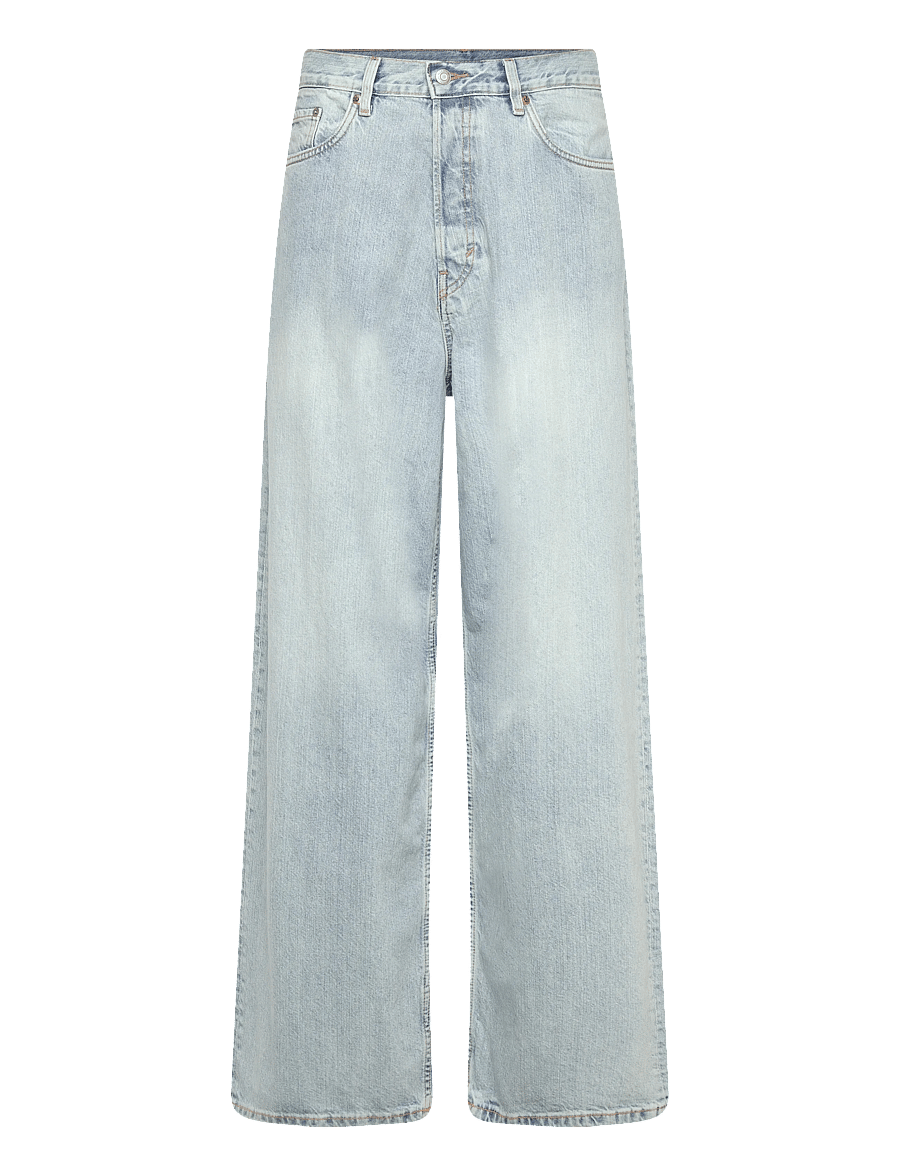 Weekday - Astro Mid Rise Loose Baggy Leg Unisex Jeans - loose jeans - dream blue - 0