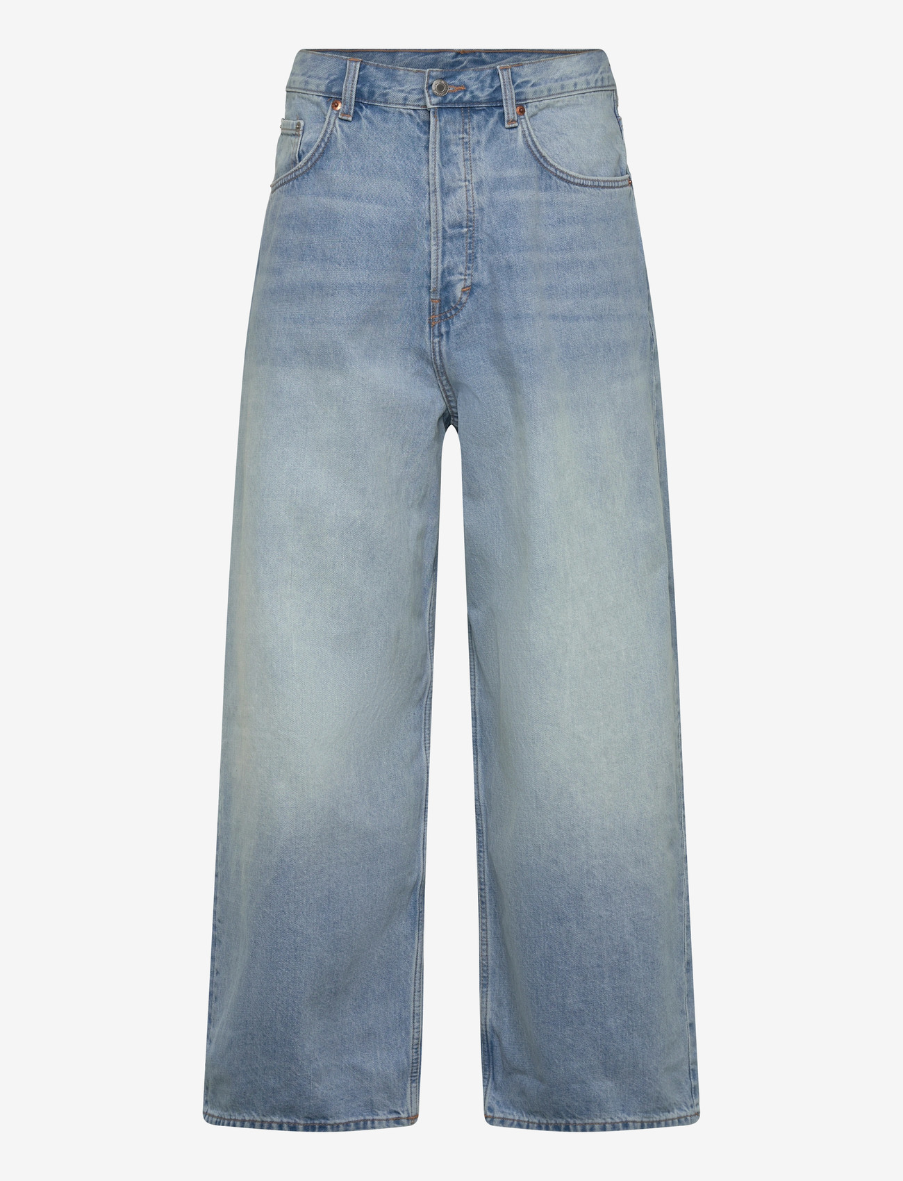 Weekday - Astro Mid Rise Loose Baggy Unisex Jeans - loose jeans - kimberley blue - 0