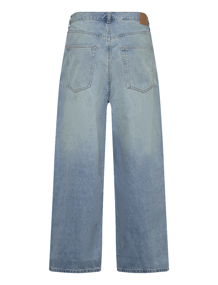 Weekday - Astro Mid Rise Loose Baggy Leg Unisex Jeans - weite jeans - kimberley blue - 1