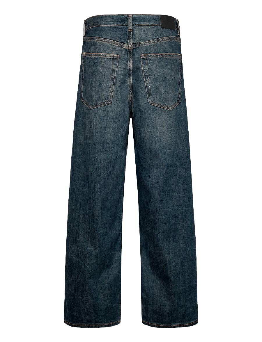 Weekday - Astro Mid Rise Loose Baggy Unisex Jeans - loose jeans - marina blue - 1