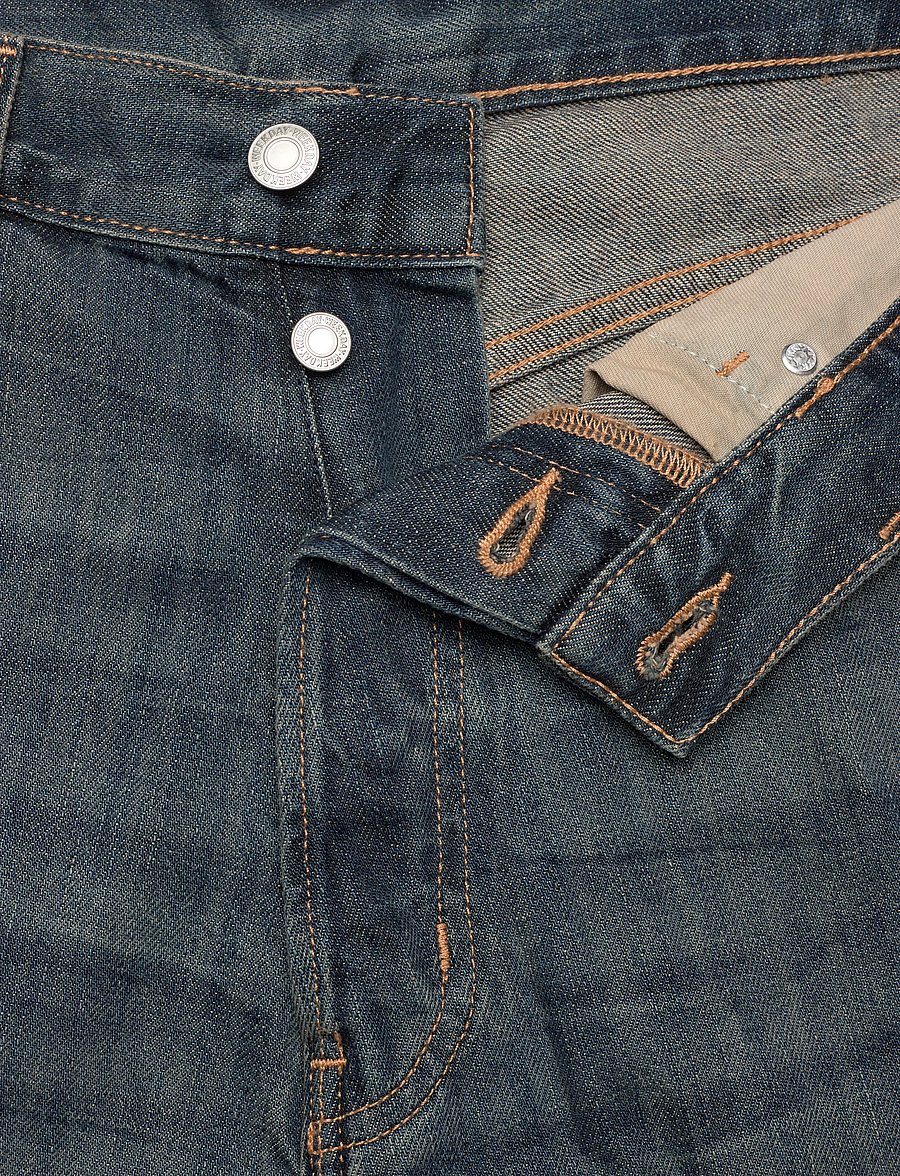Weekday - Astro Mid Rise Loose Baggy Unisex Jeans - loose jeans - marina blue - 3