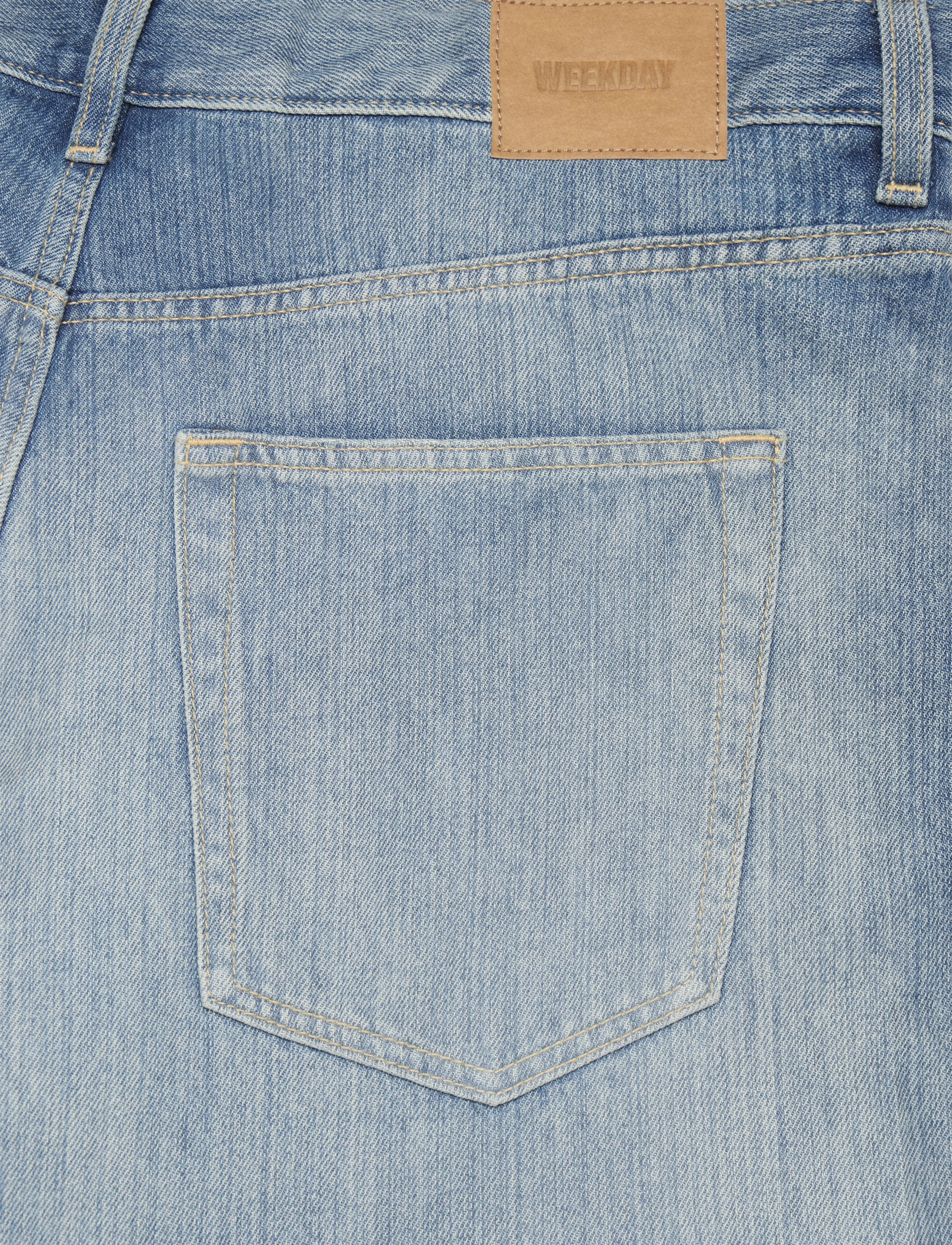 Weekday - Astro Mid Rise Loose Baggy Unisex Jeans - loose jeans - saddle blue - 4