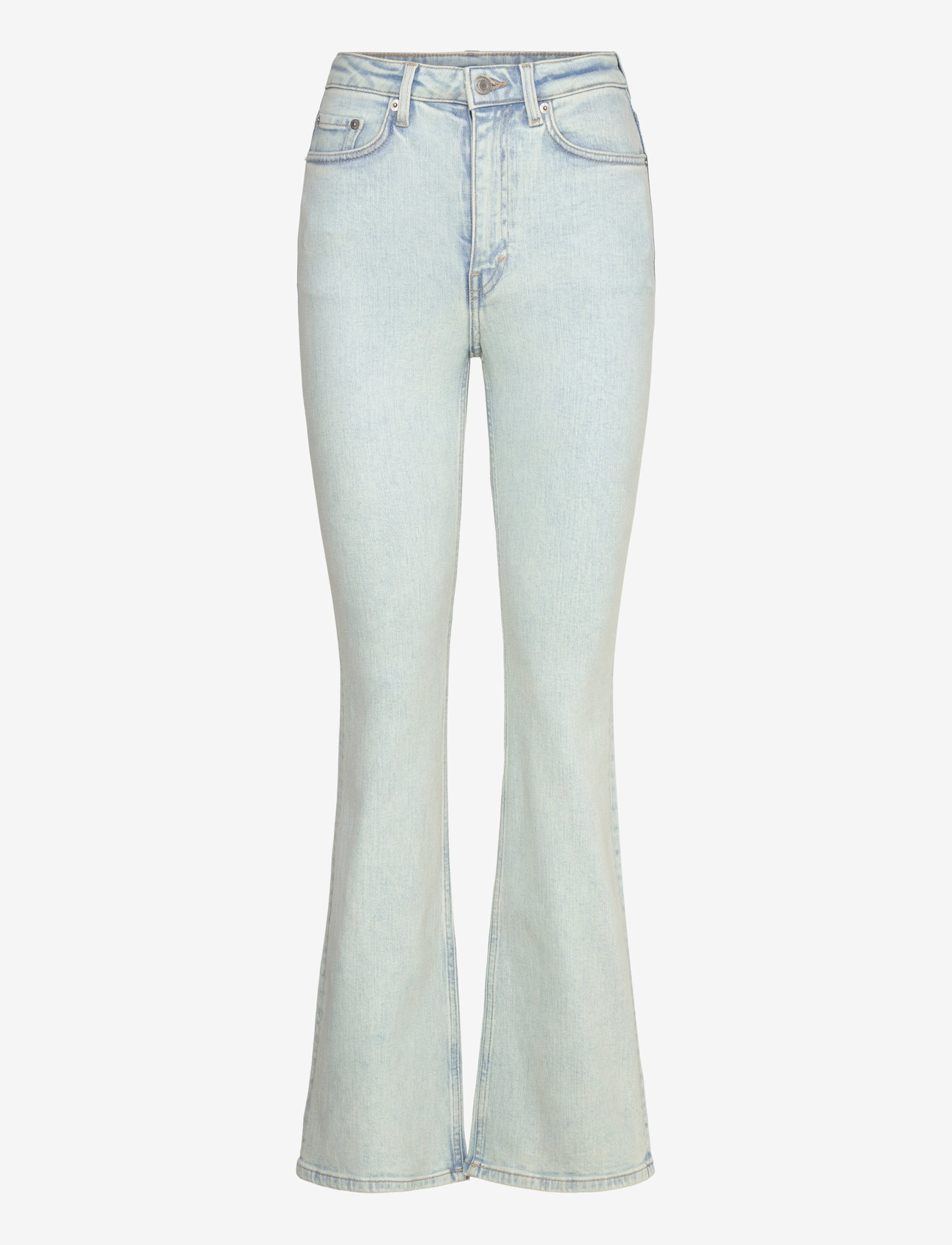 Weekday - Curve High Flared Jeans - utsvängda jeans - snow blue - 0