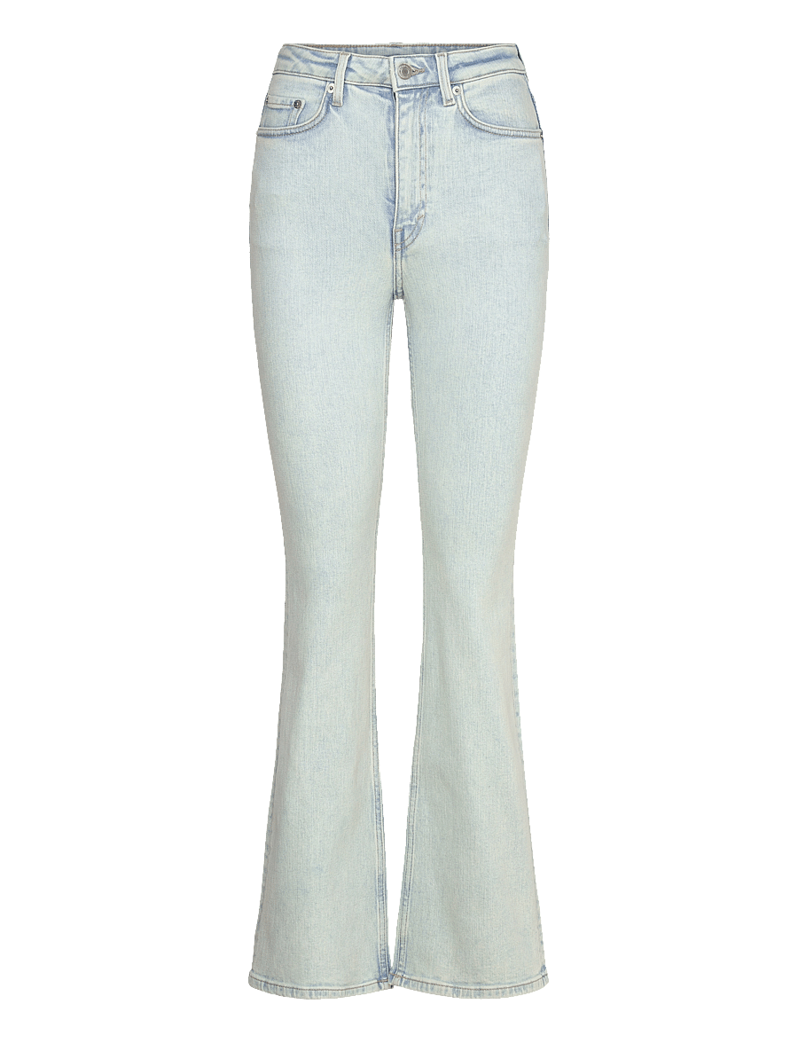 Weekday - Glow Curve High Flared Jeans - flared jeans - snow blue - 0
