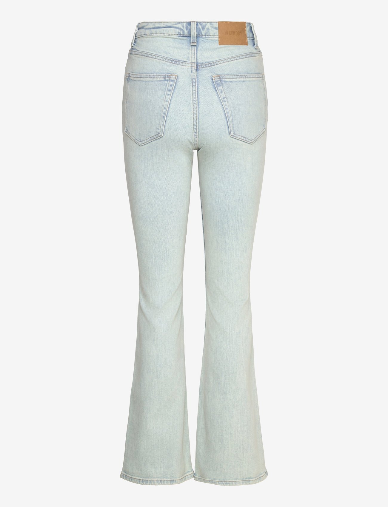Weekday - Curve High Flared Jeans - utsvängda jeans - snow blue - 1