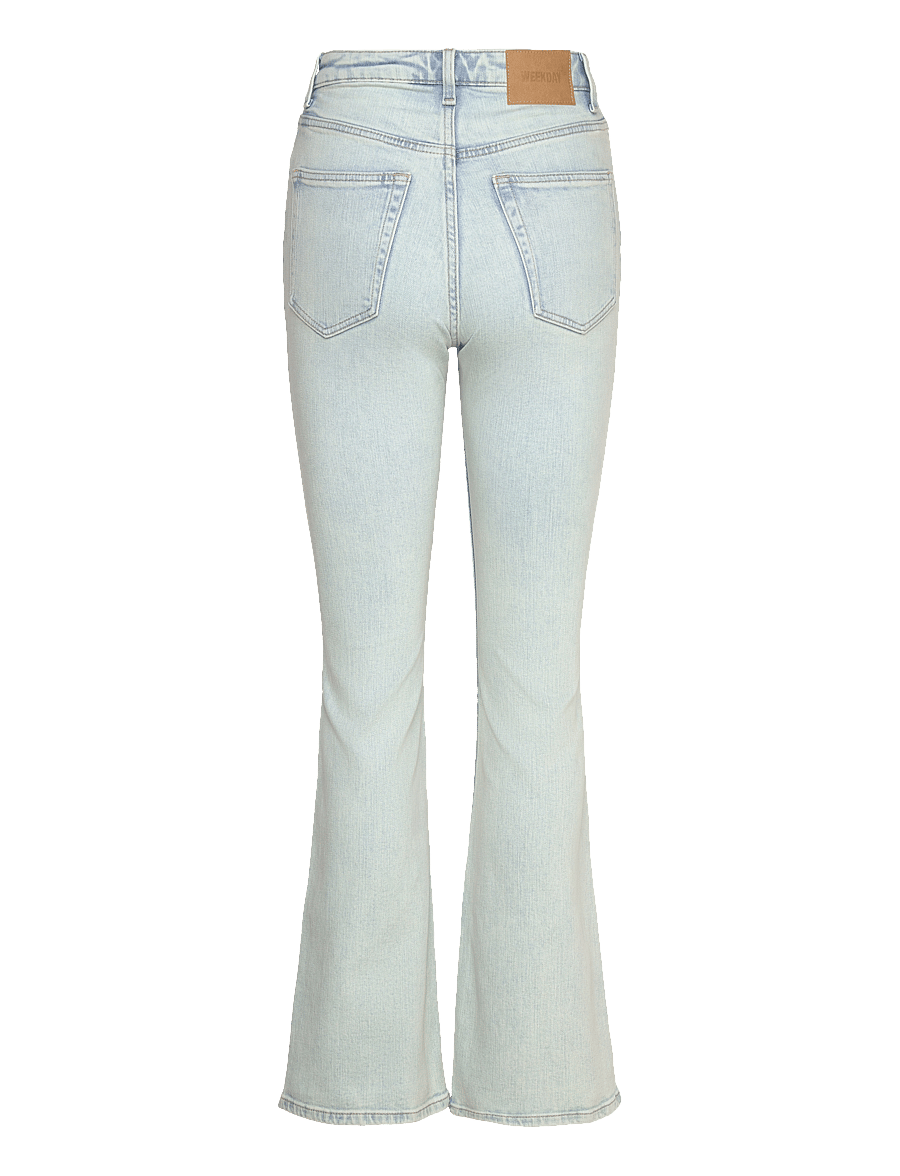 Weekday - Glow Curve High Flared Jeans - flared jeans - snow blue - 1