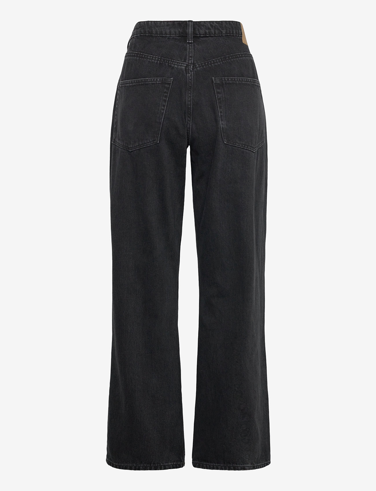 Weekday - Resolute Curve High Waisted Regular Straight Jeans - straight jeans - tuned black - 1