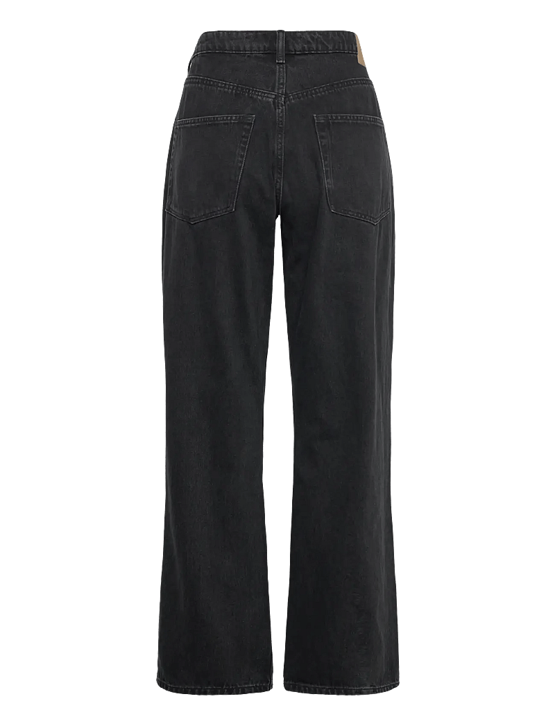 Weekday - Resolute Curve High Waisted Regular Straight Jeans - suorat farkut - tuned black - 1