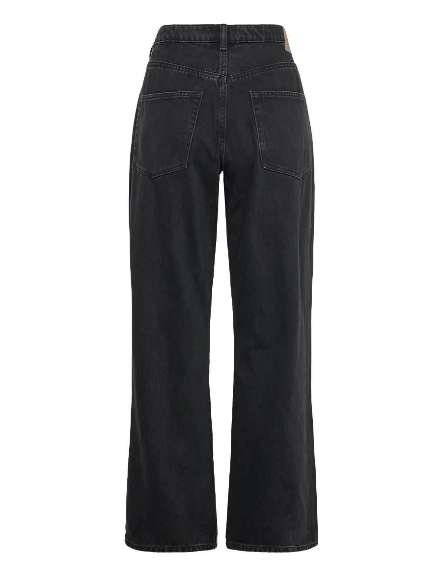 Weekday - Resolute Curve High Waisted Regular Straight Jeans - sirge säärega teksad - tuned black - 1
