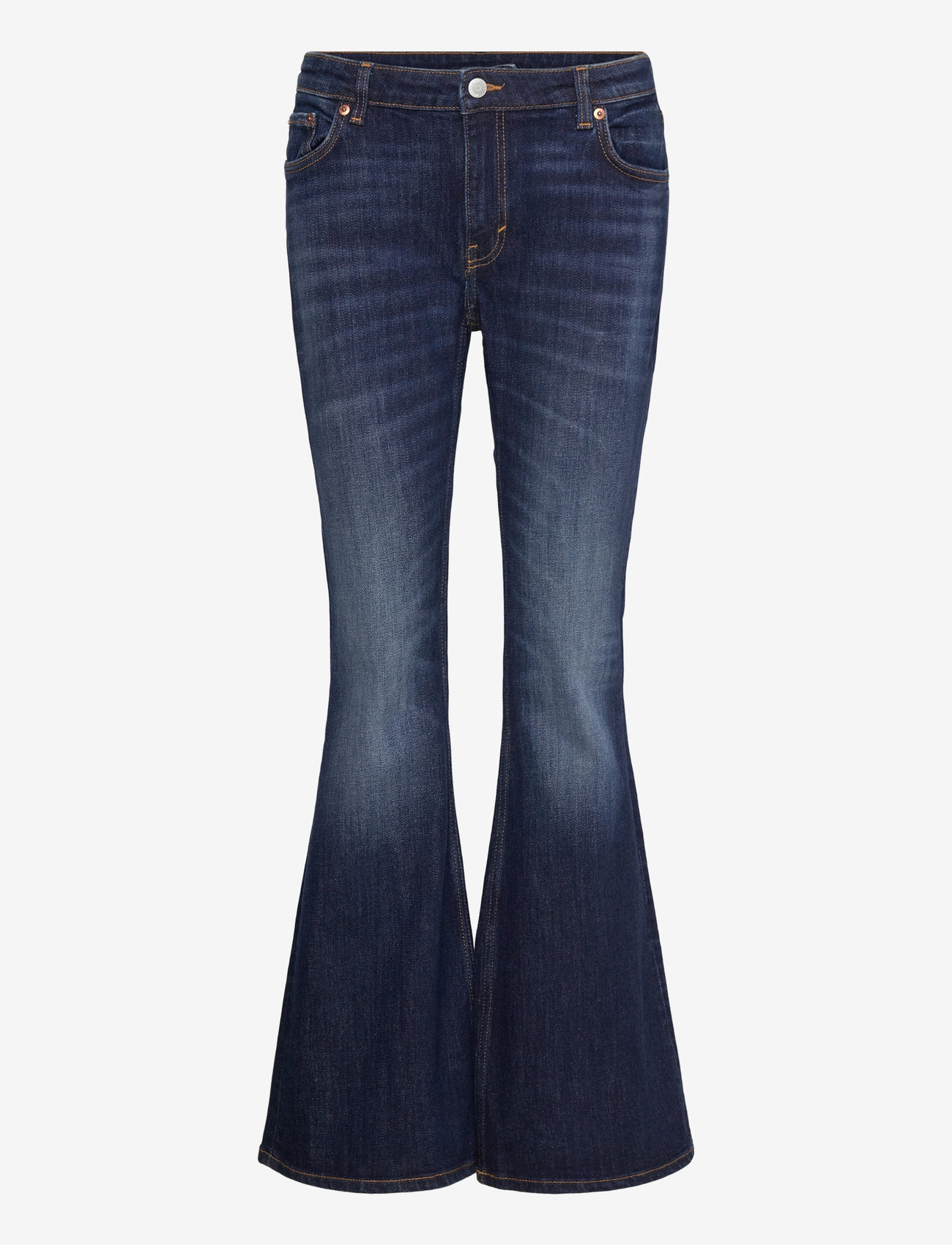 Weekday - Low Flared Jeans - flared jeans - vein blue - 0