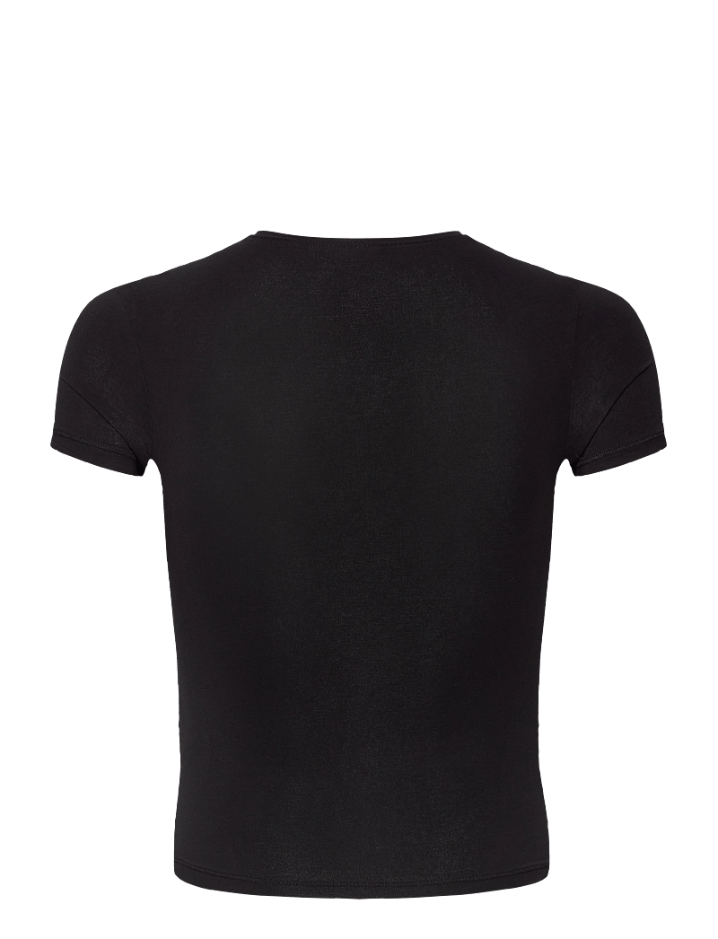 Weekday - Slim Fitted T-shirt - t-särgid - black - 1