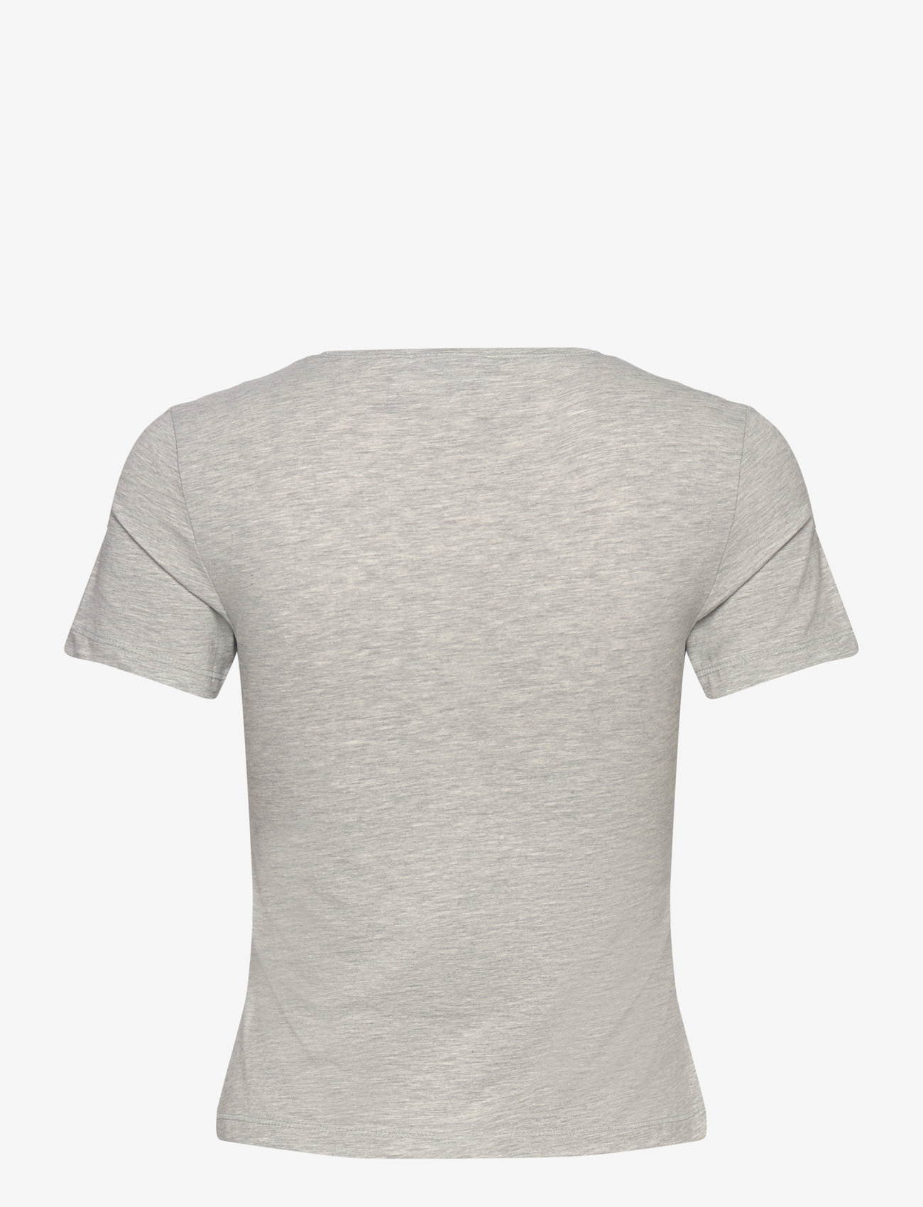 Weekday - Slim Fitted T-shirt - t-shirts - grey melange dusty l - 1