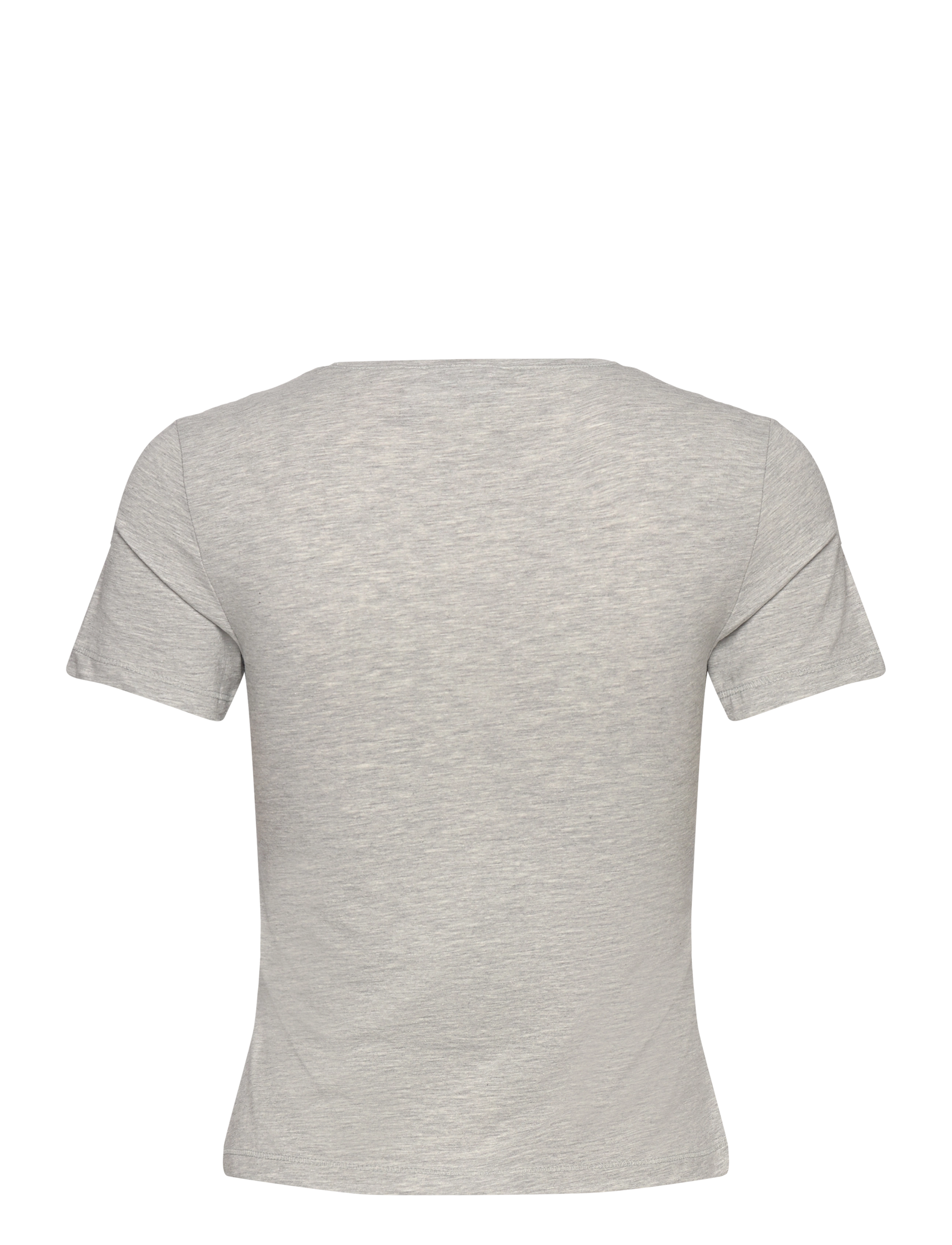 Weekday - Slim Fitted T-shirt - t-shirty - grey melange dusty l - 1