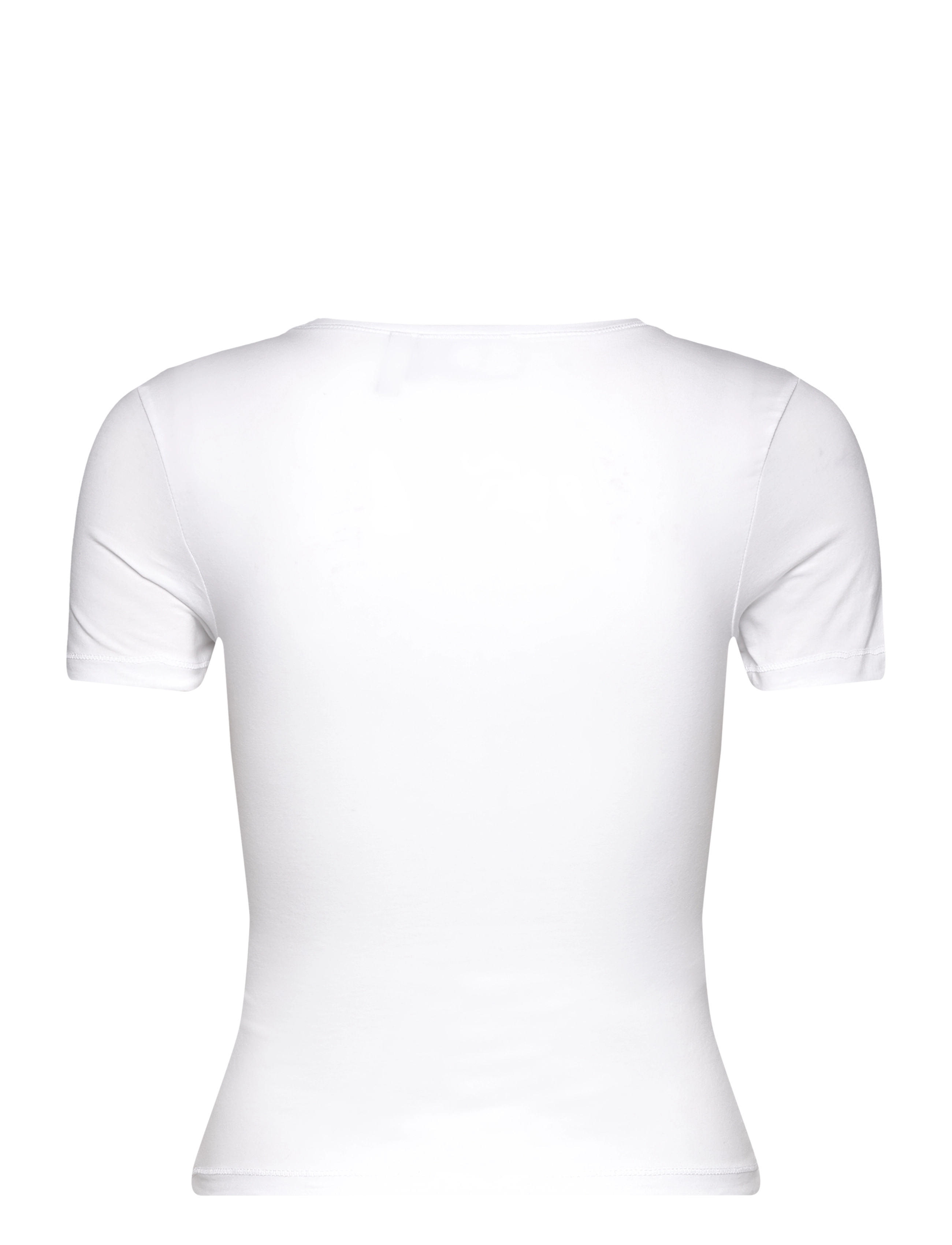 Weekday - Slim Fitted T-shirt - marškinėliai - white - 1