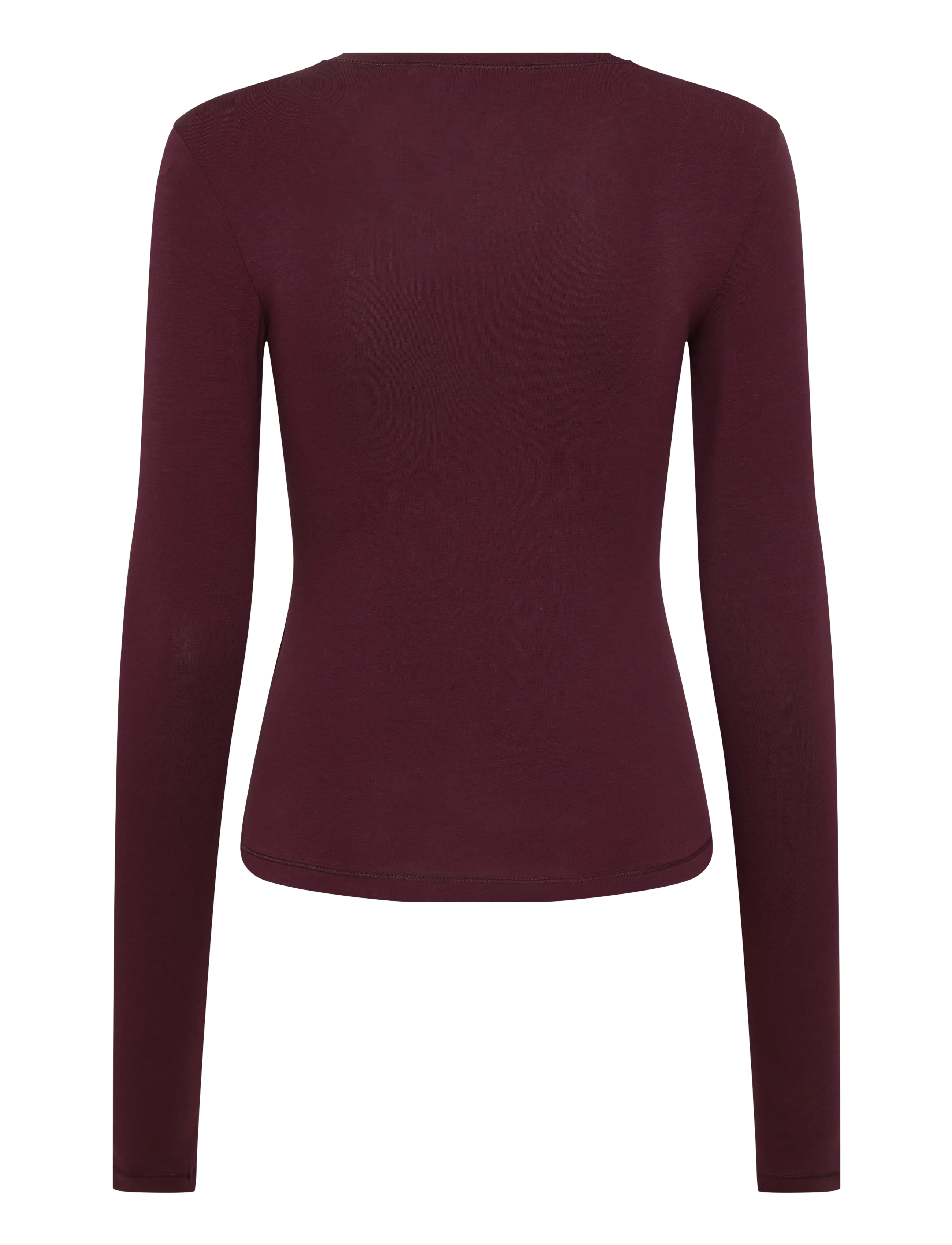 Weekday - Slim Fitted Long Sleeve - pikkade varrukatega topid - dark purple - 1