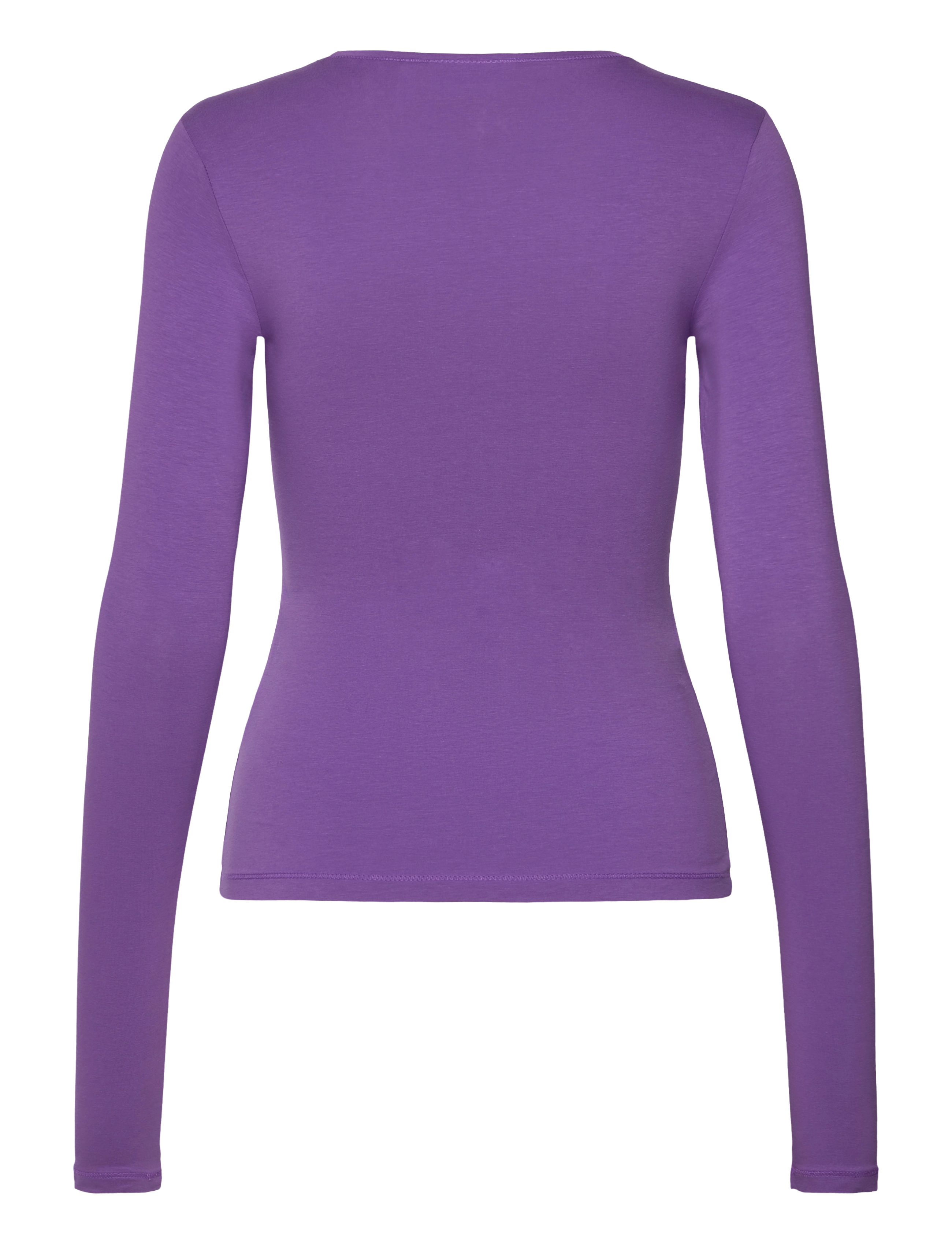 Weekday - Slim Fitted Long Sleeve - långärmade toppar - purple - 1