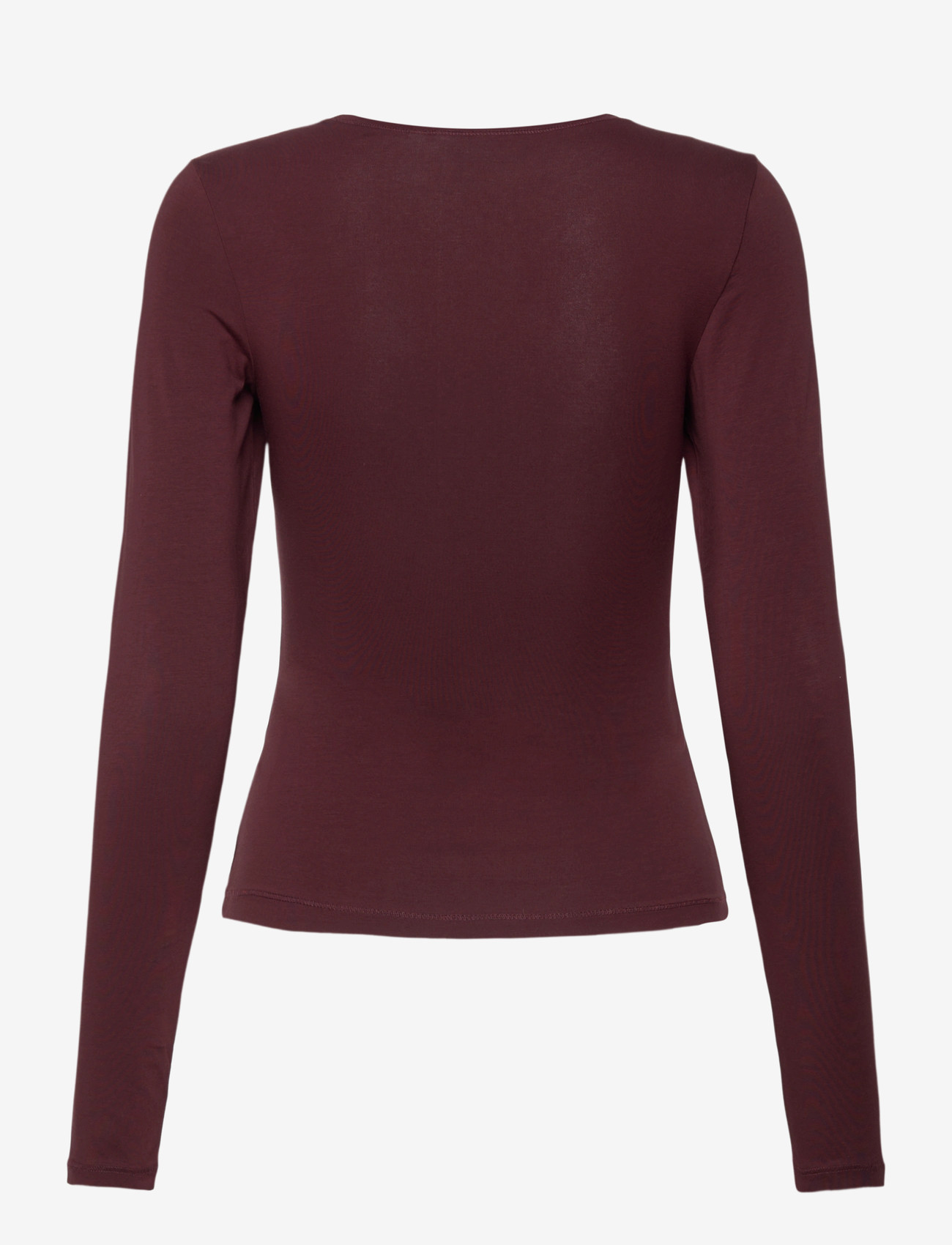 Weekday - Slim Fitted Long Sleeve - pikkade varrukatega alussärgid - red dark - 1