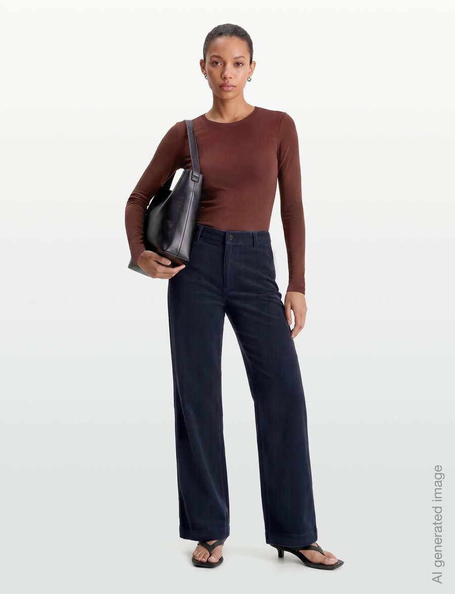 Weekday - Slim Fitted Long Sleeve - langærmede toppe - rust - 0