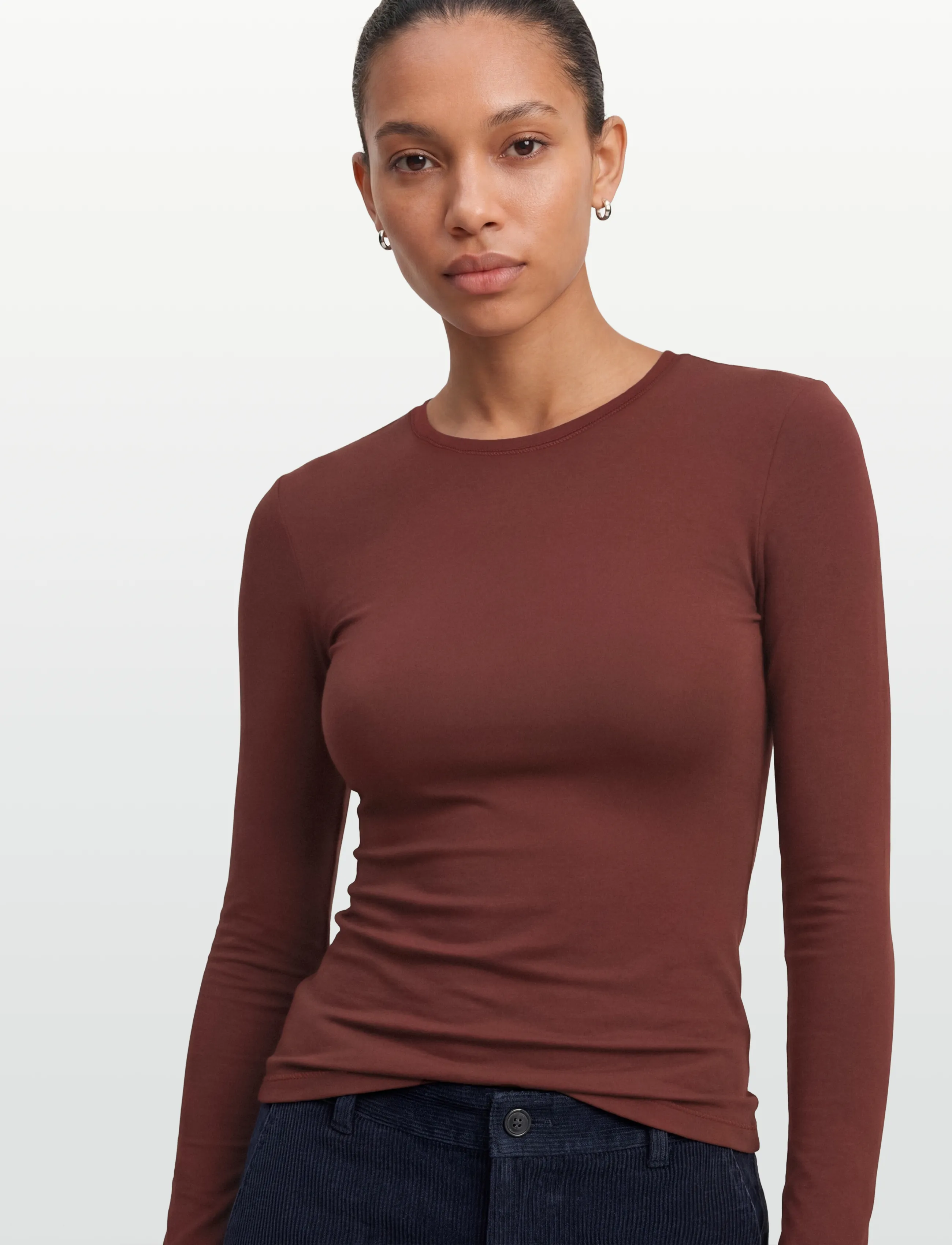 WEEKDAY Slim Fitted Long Sleeve blusar dam – bild 2