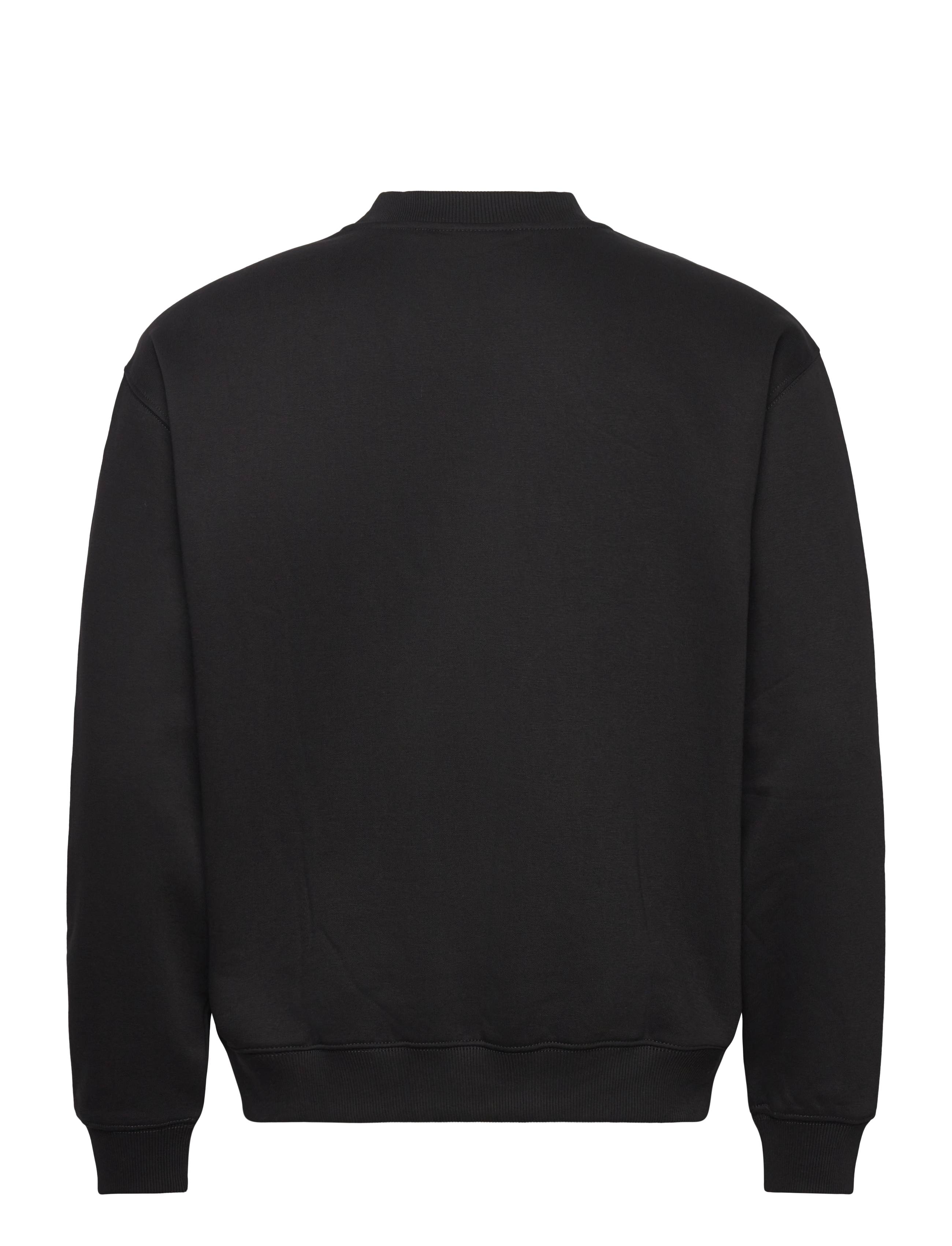 Weekday - Relaxed Heavy Sweatshirt - collegepaidat - black - 1