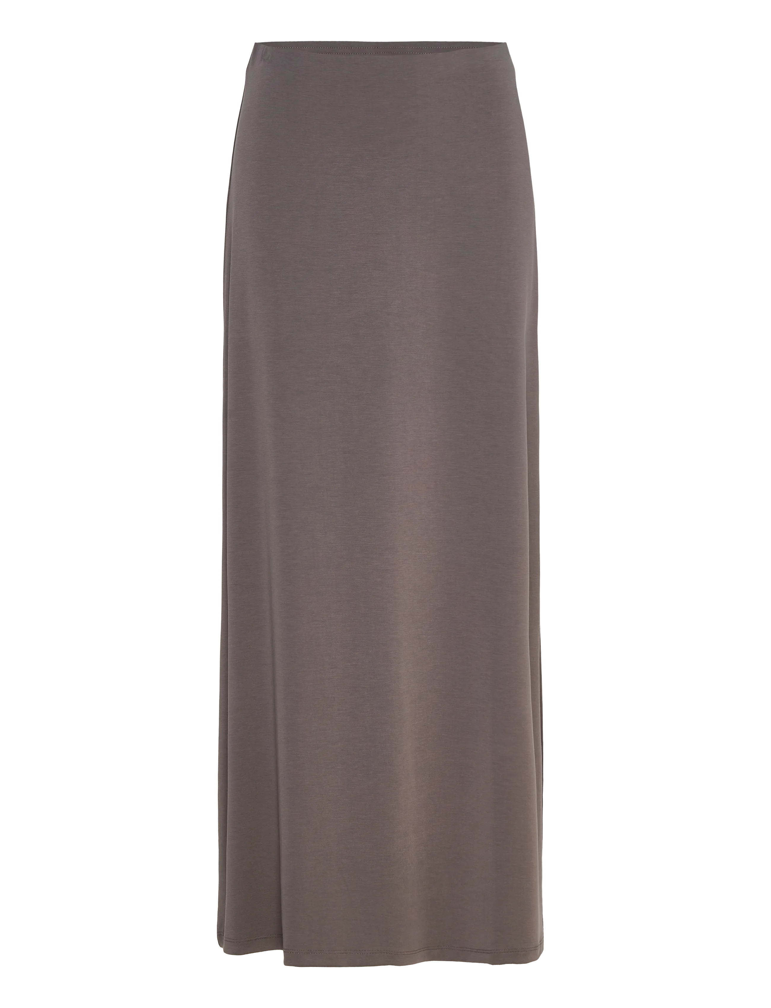Weekday Signe Drapy Maxi Skirt - Maxi nederdele - DARK MOLE / beige