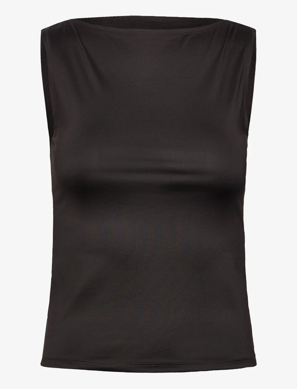 Weekday - Annie Boatneck Sleeveless top - ermalausir toppar - black - 0