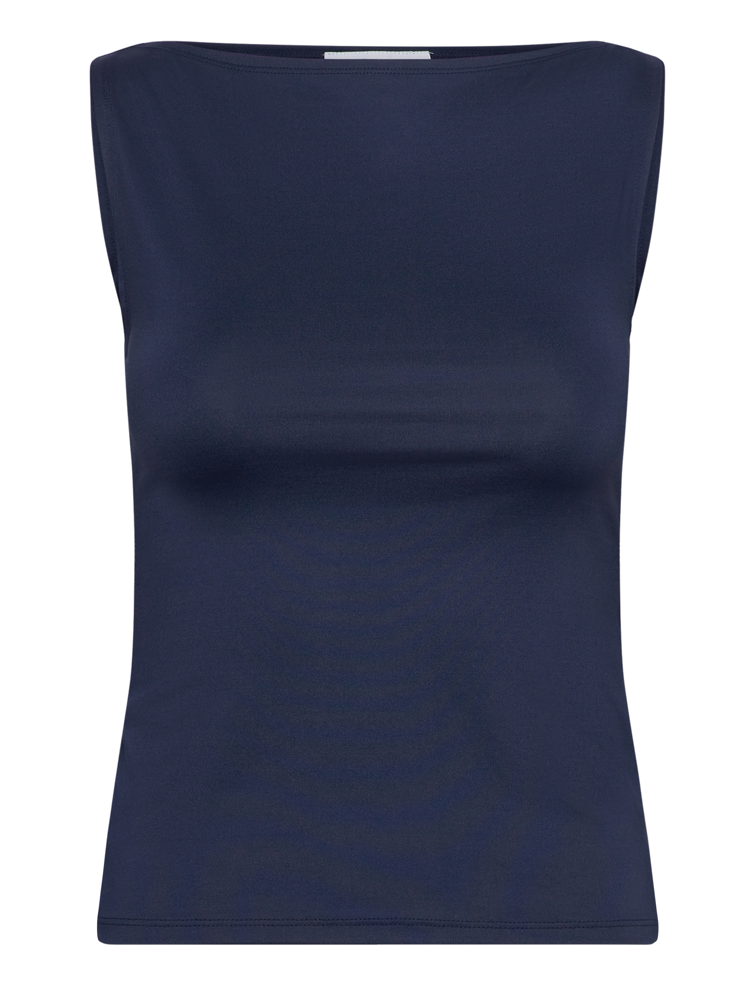 Weekday Annie Boatneck Sleeveless top - Tøj - MIDNIGHT BLUE / blue