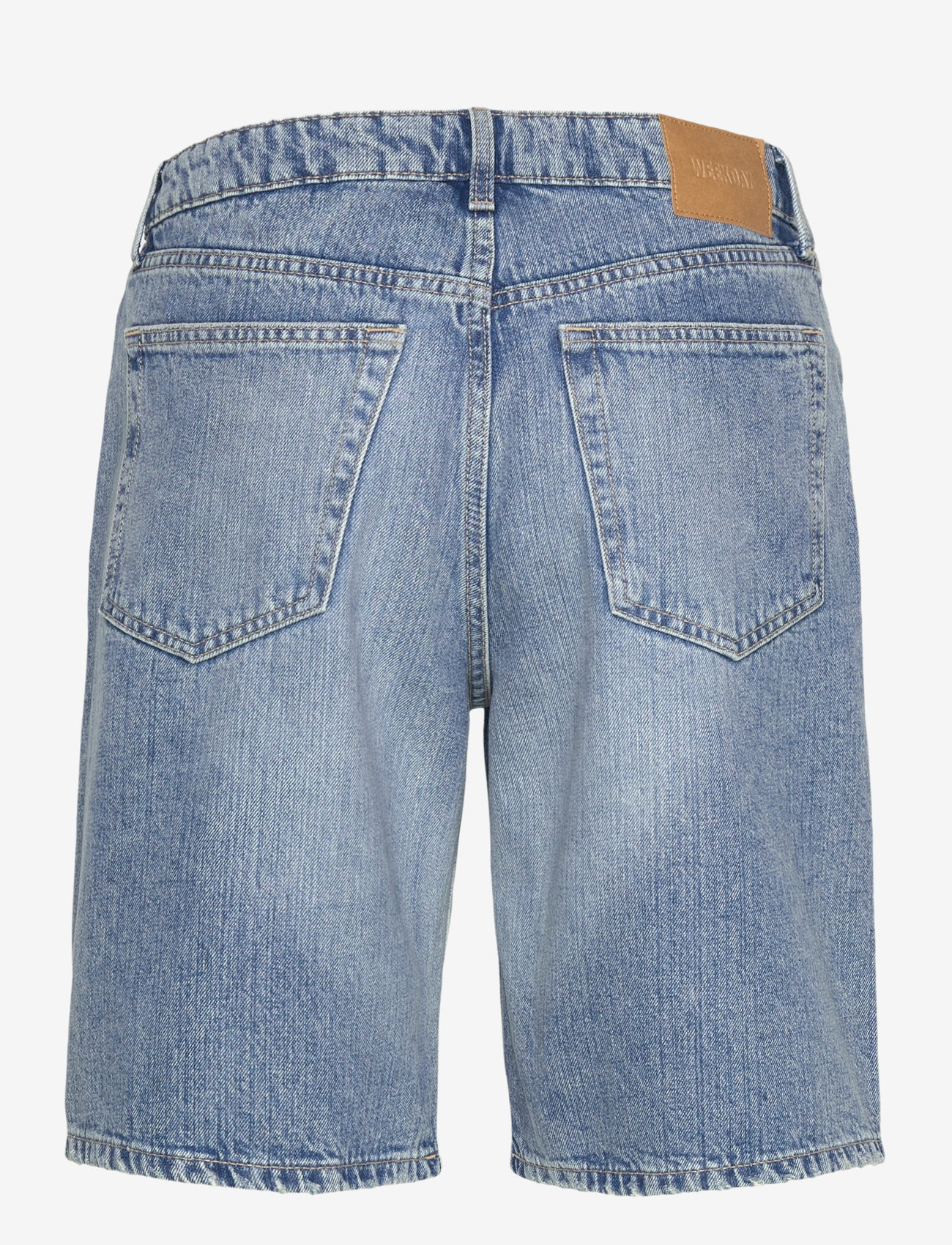 Weekday - Monterey Low Rise Denim Shorts - jorts - blue fade - 1