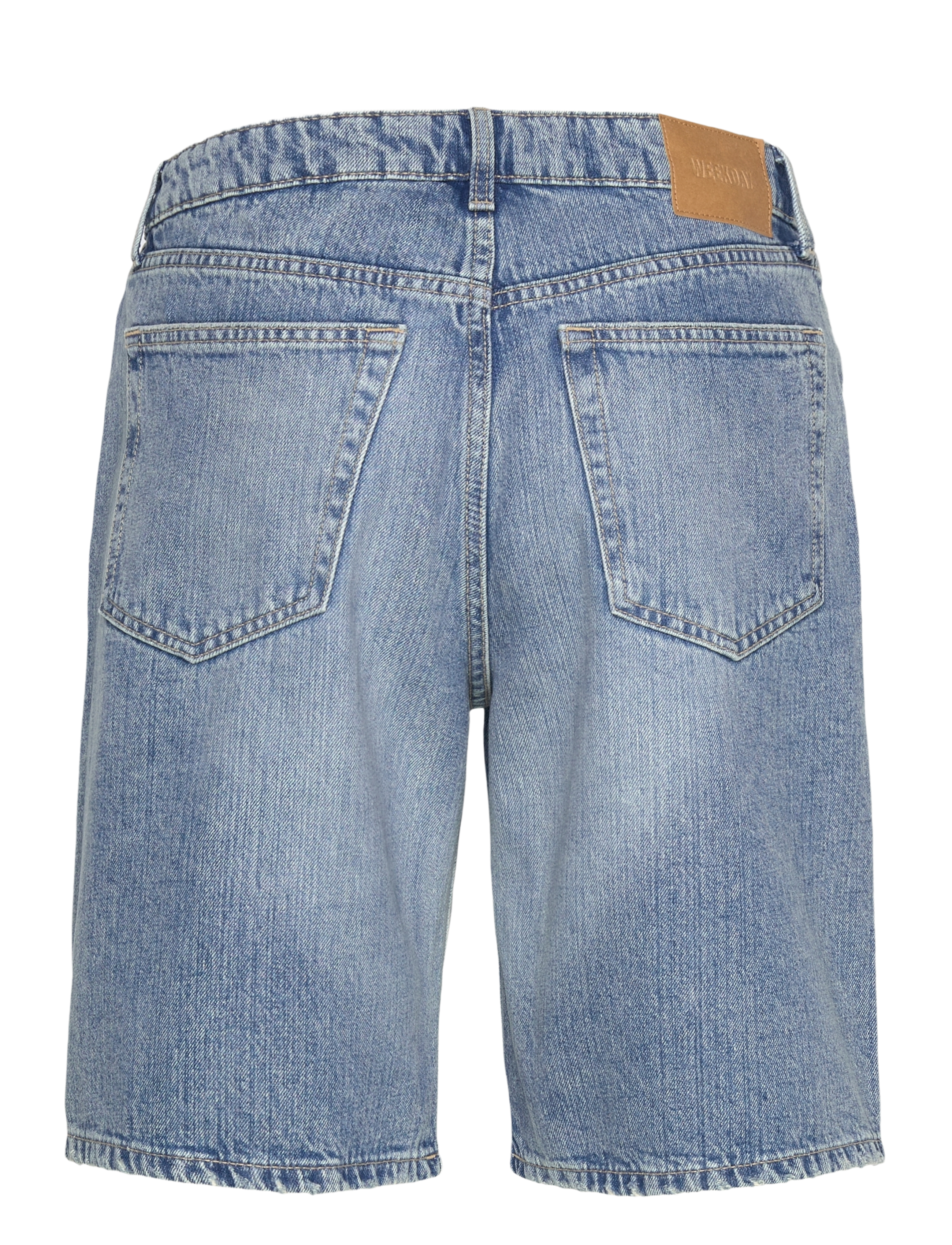 Weekday - Monterey Low Rise Denim Shorts - jorts - blue fade - 1