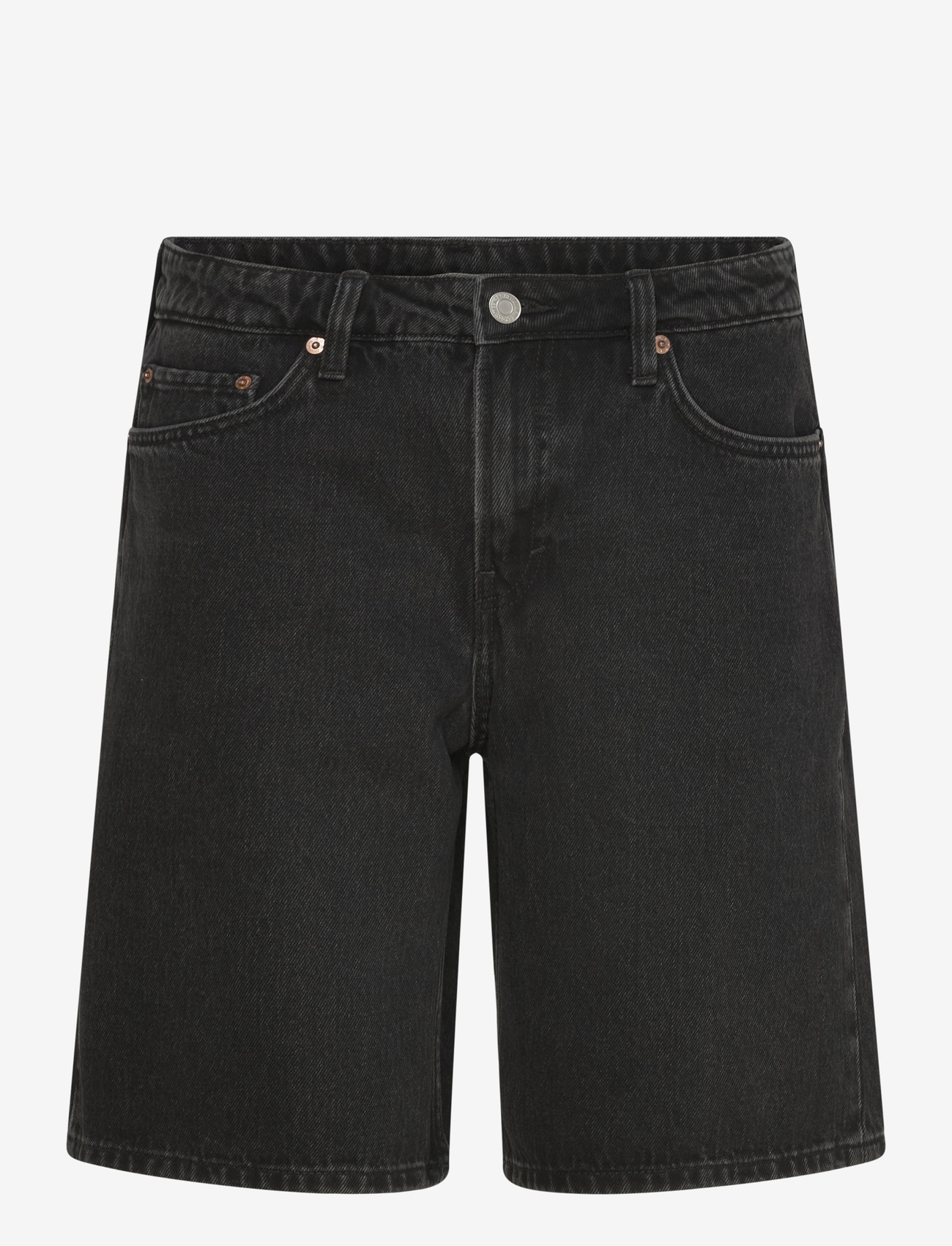 Weekday - Monterey Low Rise Denim Shorts - jorts - tuned black - 1