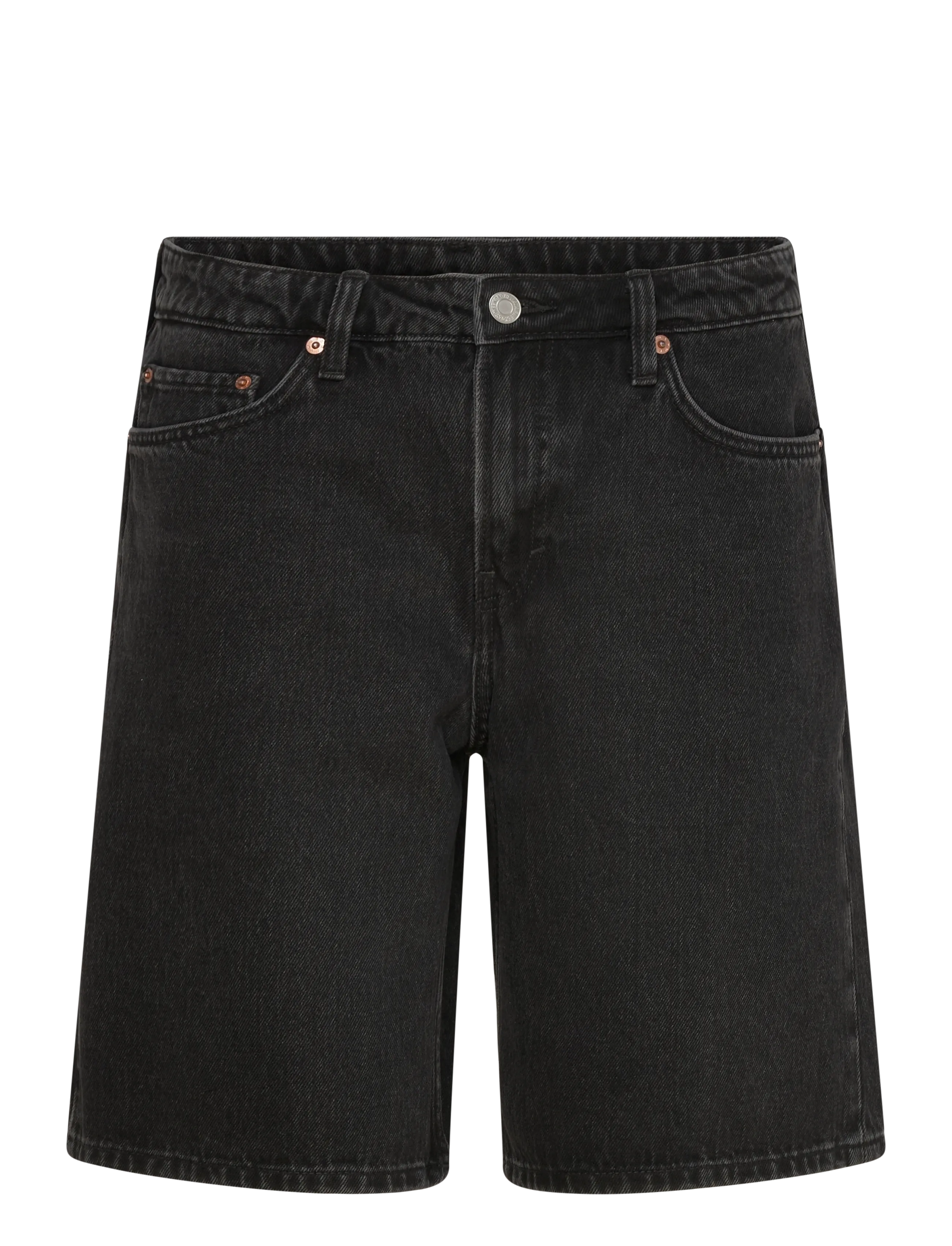 Weekday Monterey Denim Shorts - Shorts - TUNED BLACK / black