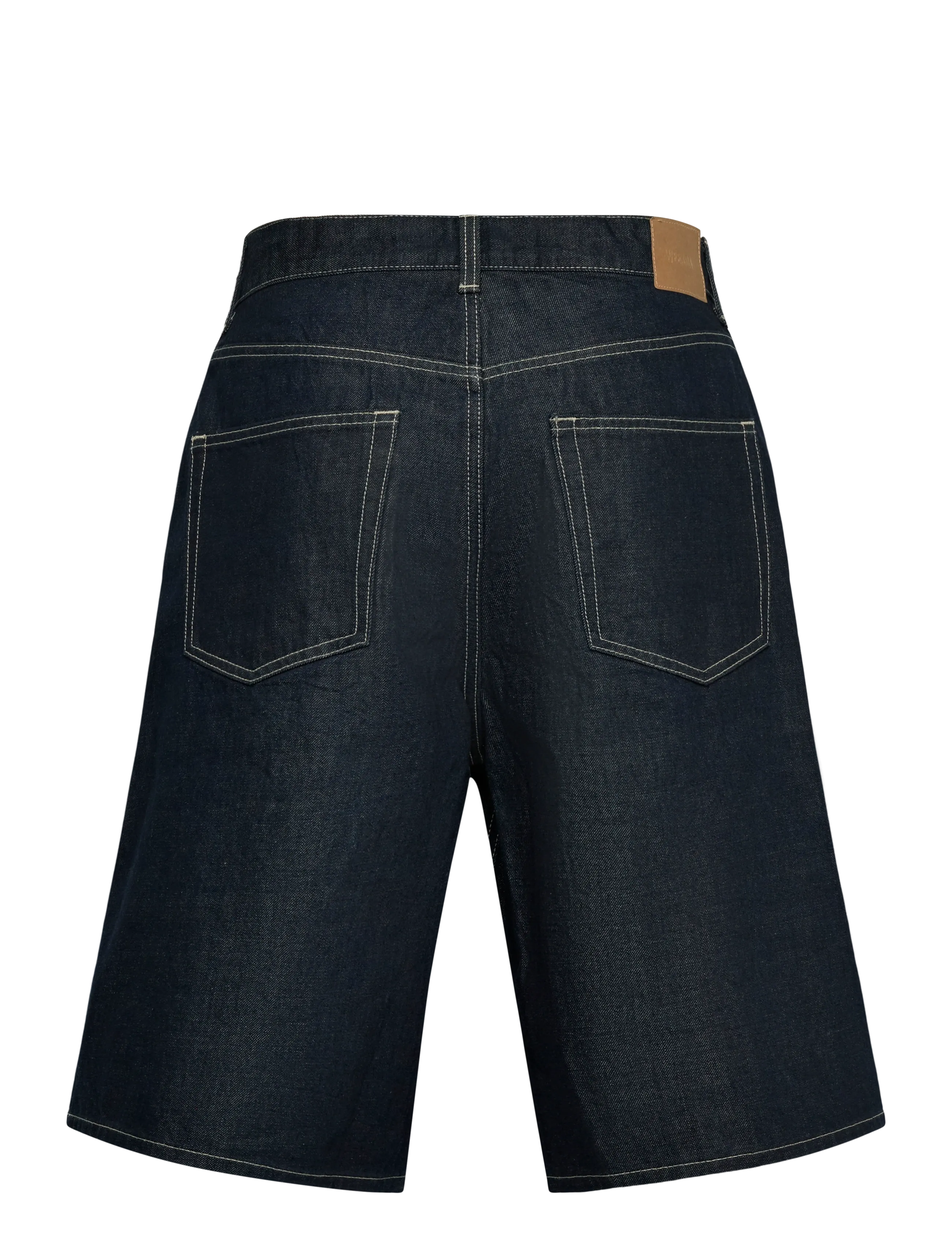 Weekday - Astro Mid Rise Loose Baggy Denim Shorts - jeansshorts - blue rinse - 2