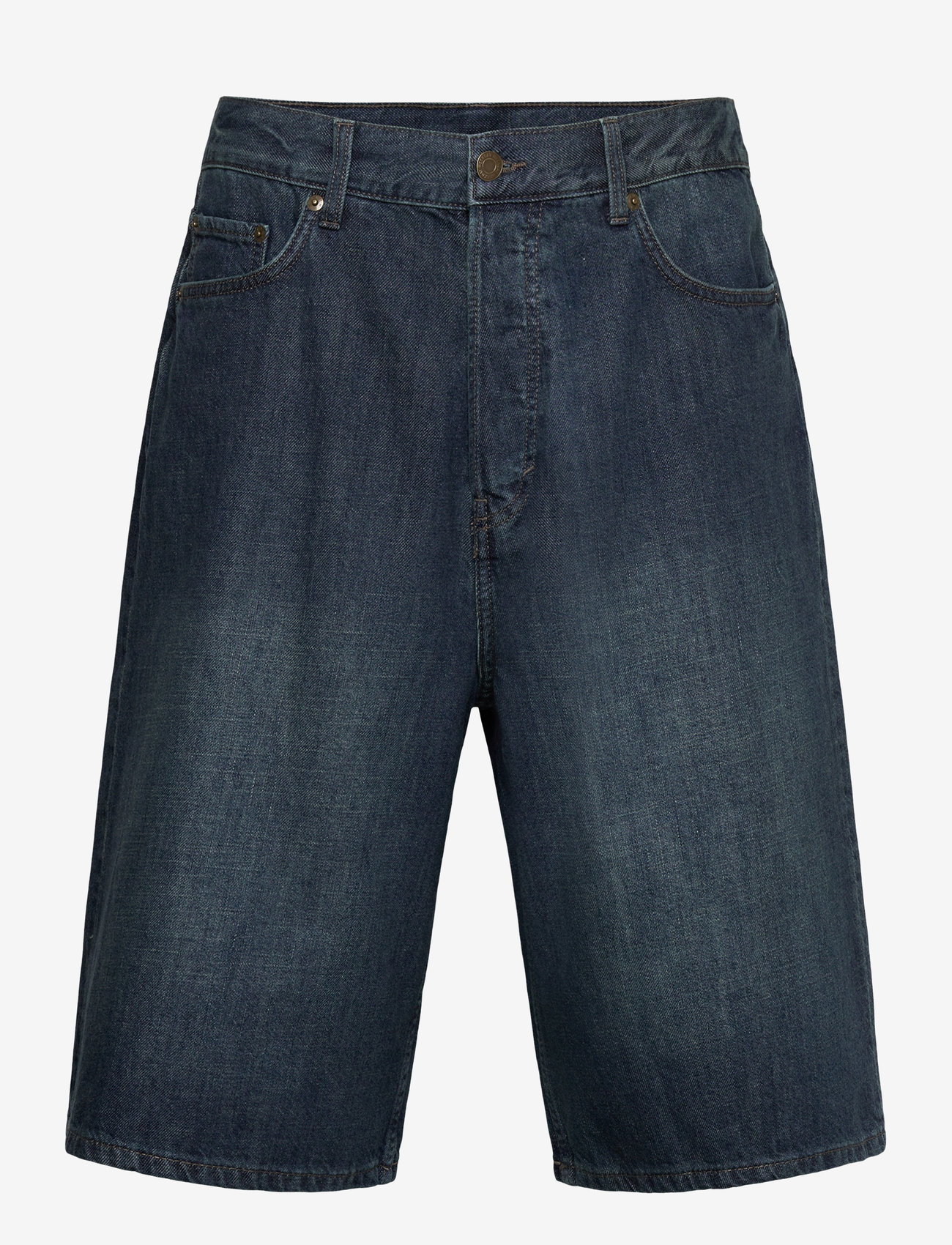 Weekday - Astro Denim Loose Baggy Shorts - jeansshorts - lake blue - 0