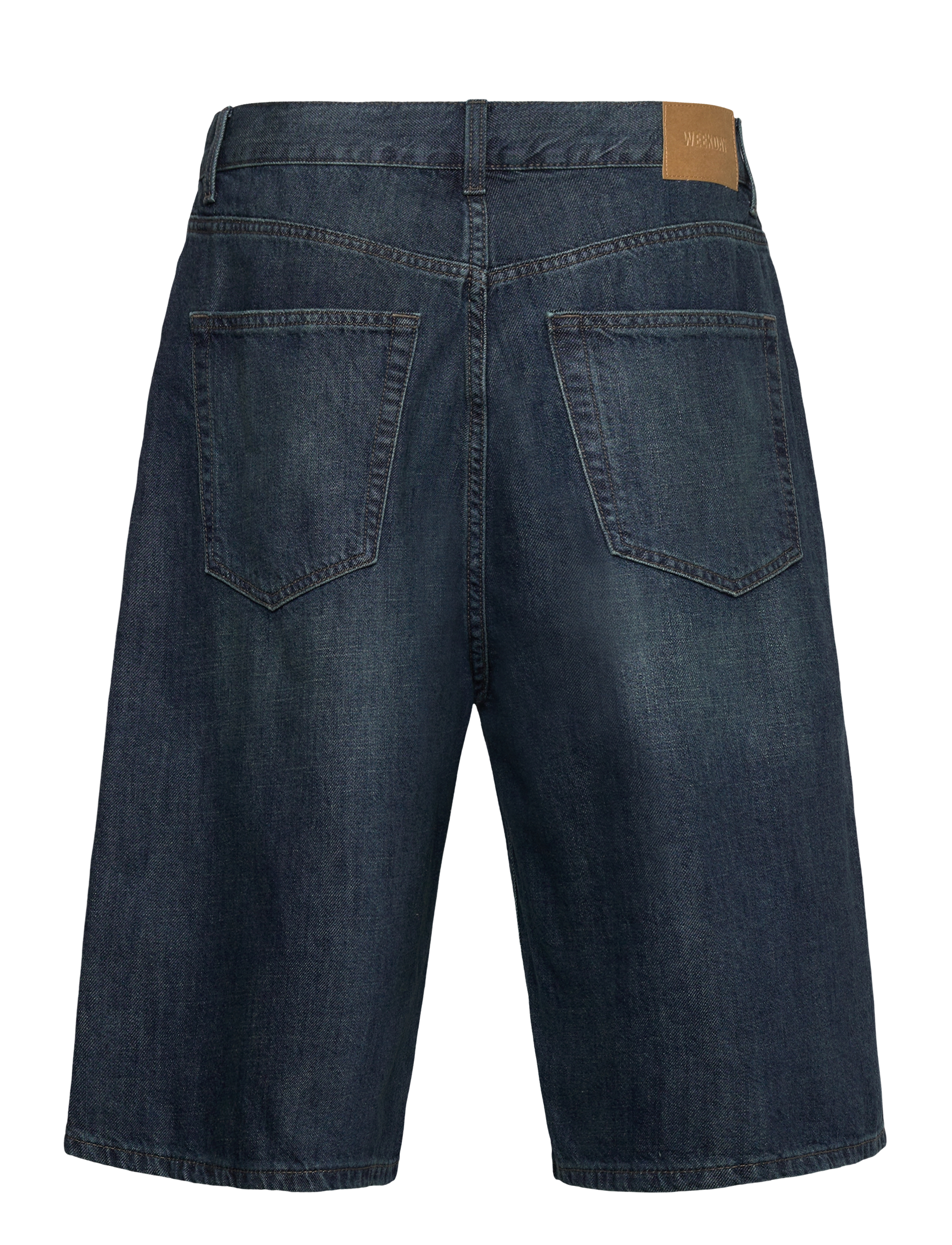 Weekday - Astro Mid Rise Loose Baggy Denim Shorts - jeansshorts - lake blue - 1