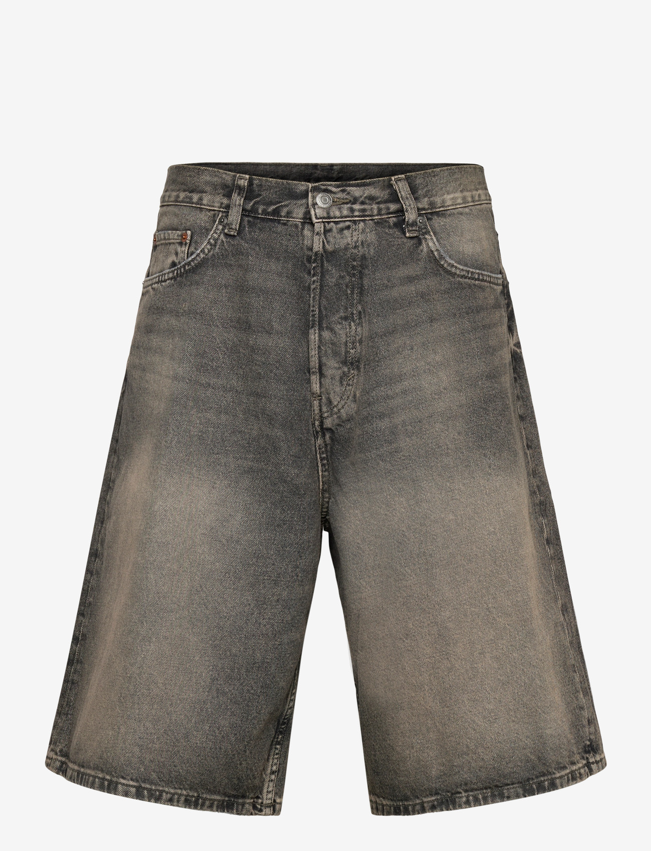 Weekday - Astro Mid Rise Loose Baggy Denim Shorts - lühikesed teksapüksid - redondo black - 1