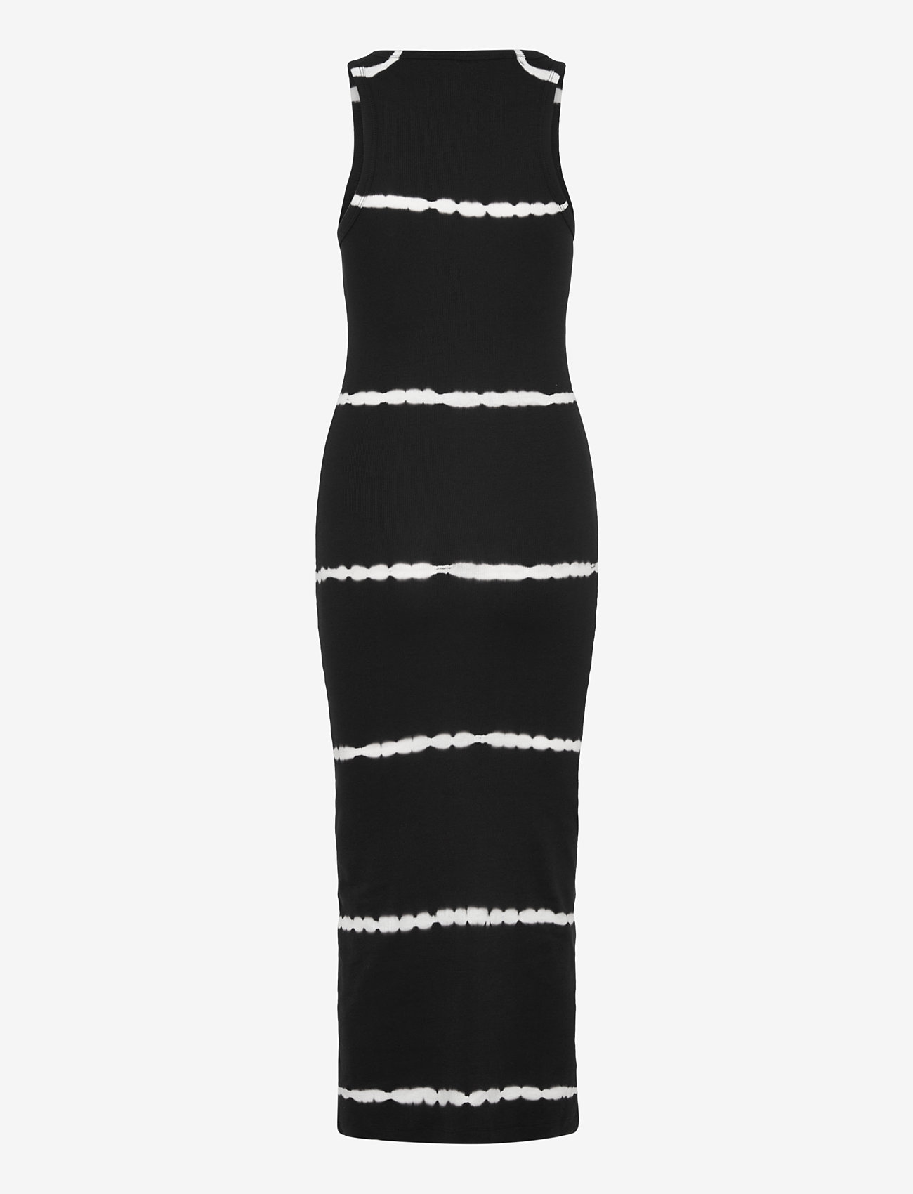 Weekday - Close Fitted Rib Dress Tie Dye - konfirmatsioon - black - 1