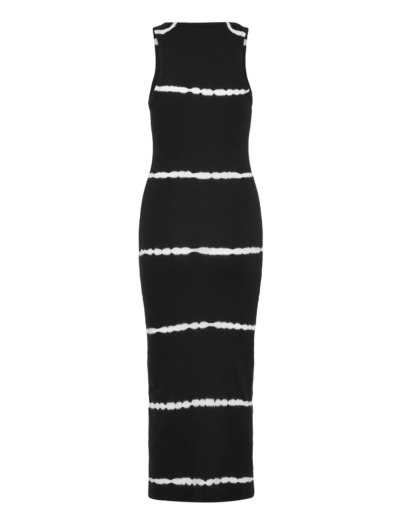 Weekday - Close Fitted Rib Dress Tie Dye - konfirmation - black - 1
