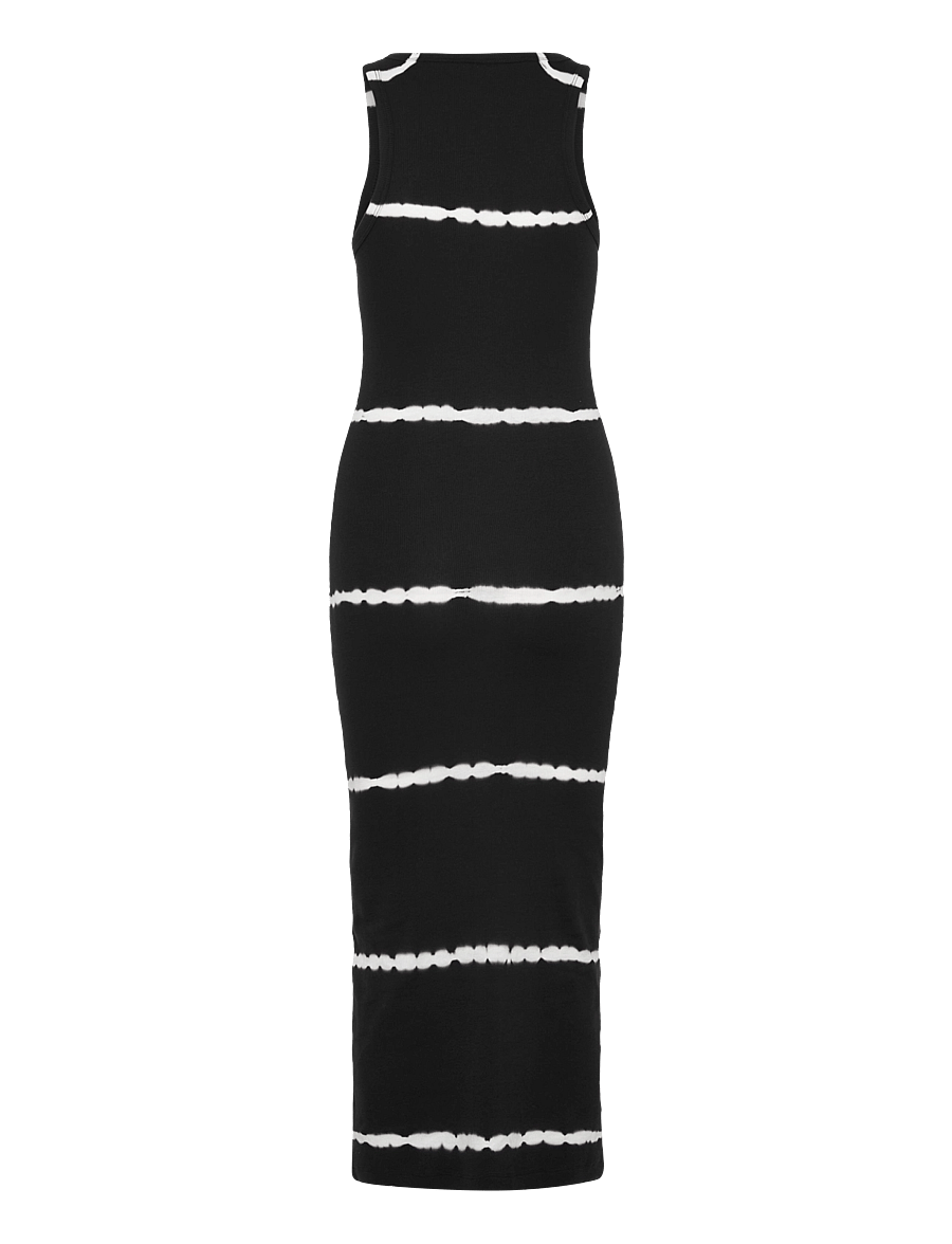 Weekday - Close Fitted Rib Dress Tie Dye - konfirmatsioon - black - 1