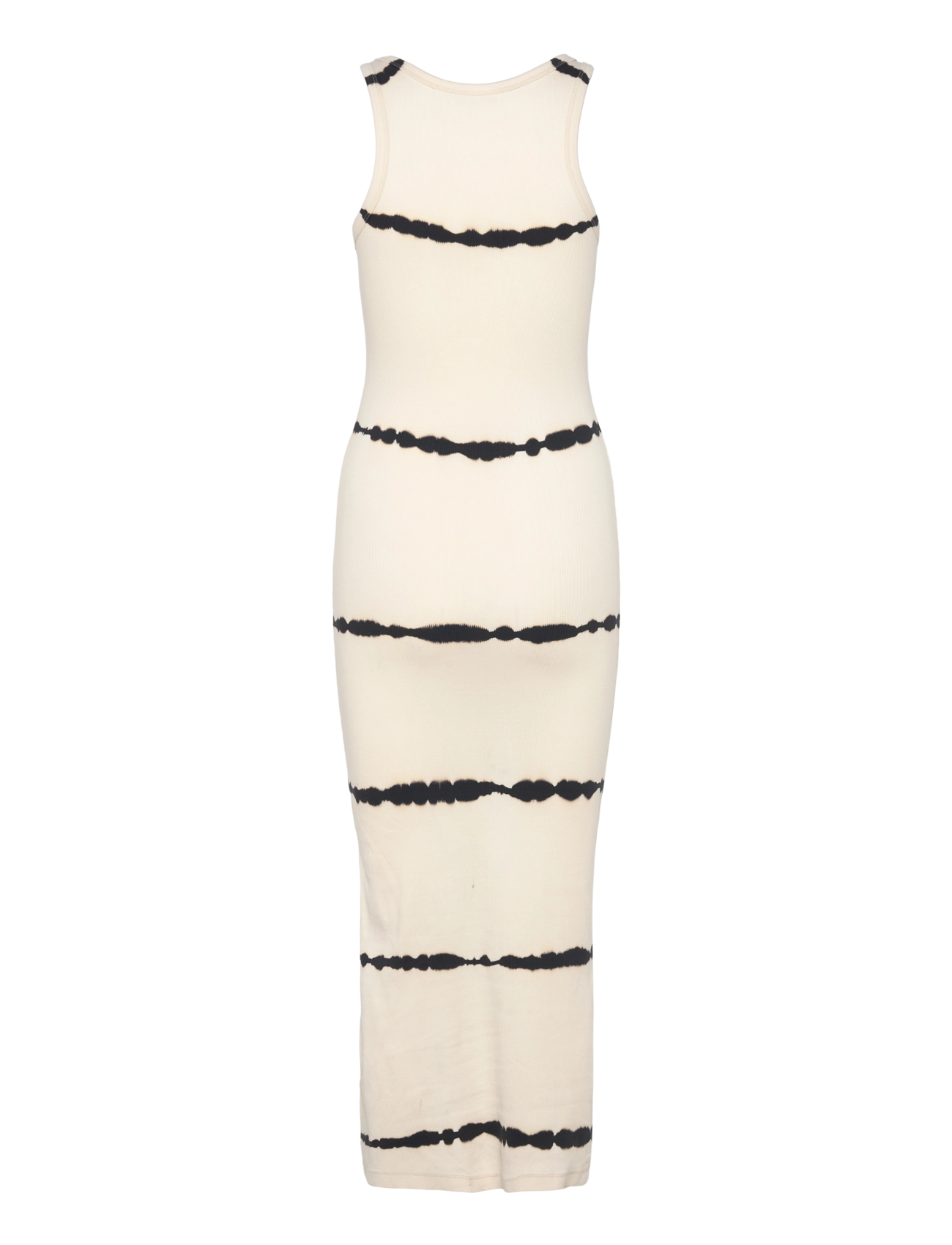 Weekday - Close Fitted Rib Dress Tie Dye - confirmation - white - 1