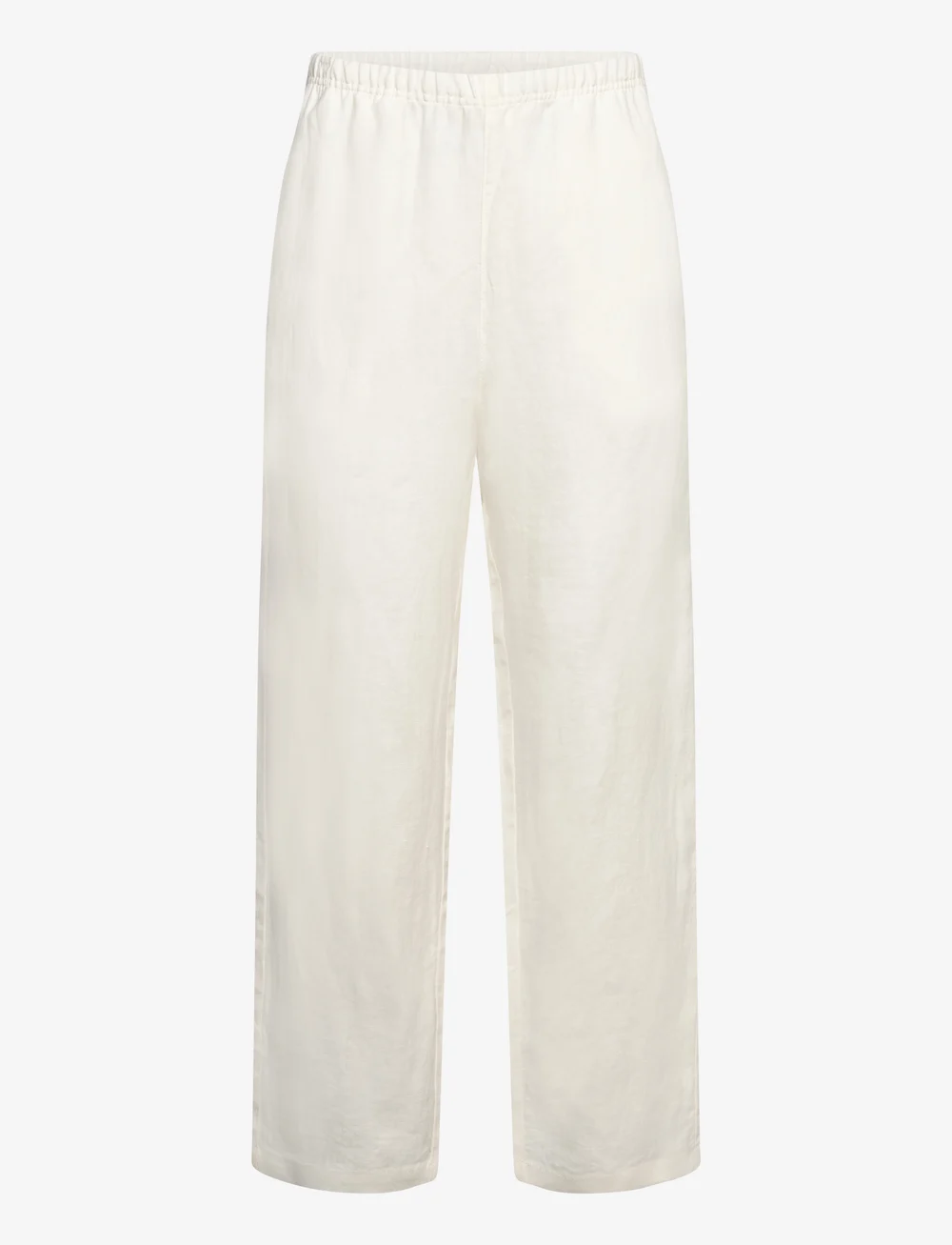 Weekday - Relaxed Linen Joggers - hørbukser - white - 0