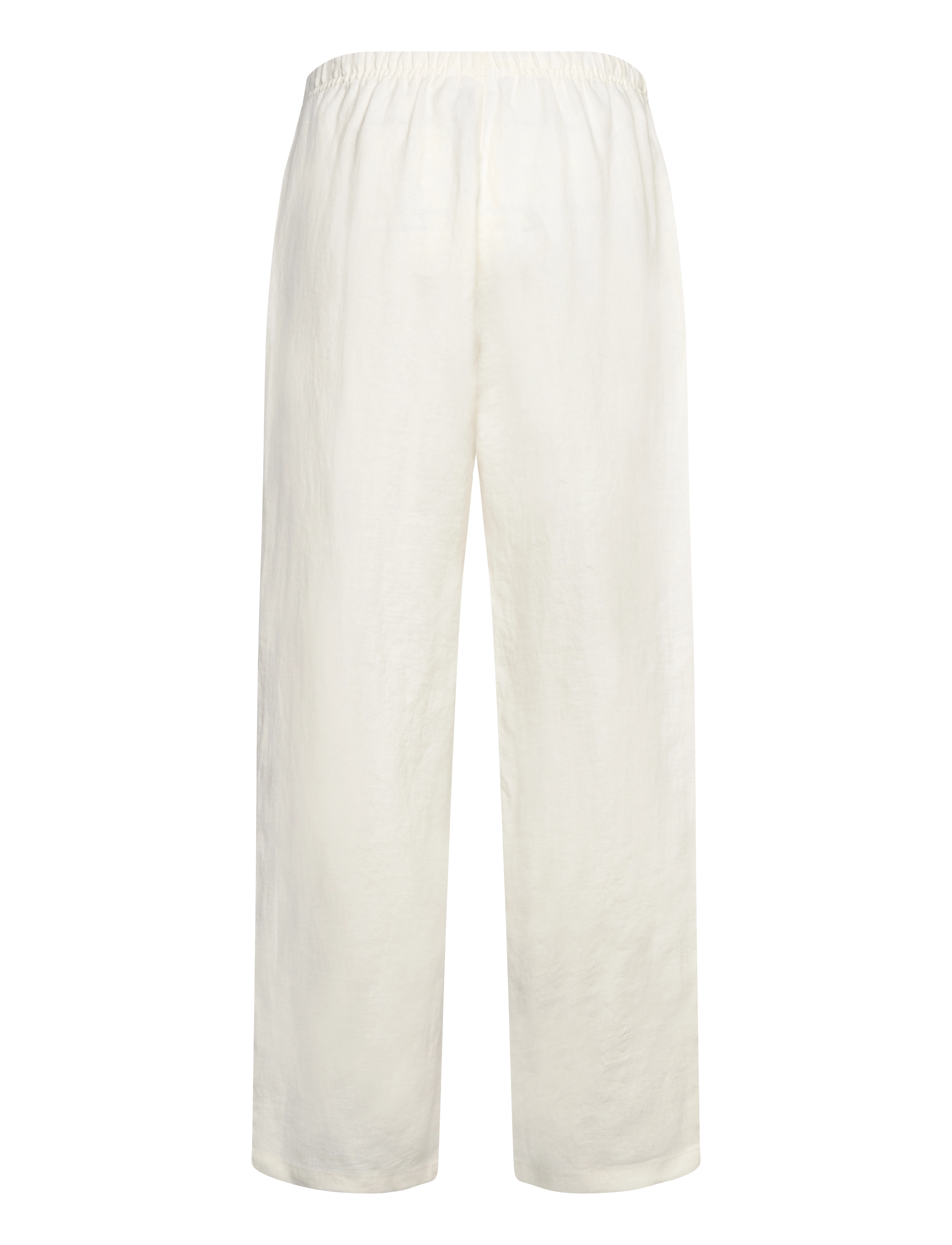 Weekday - Relaxed Linen Joggers - lininės kelnės - white - 1