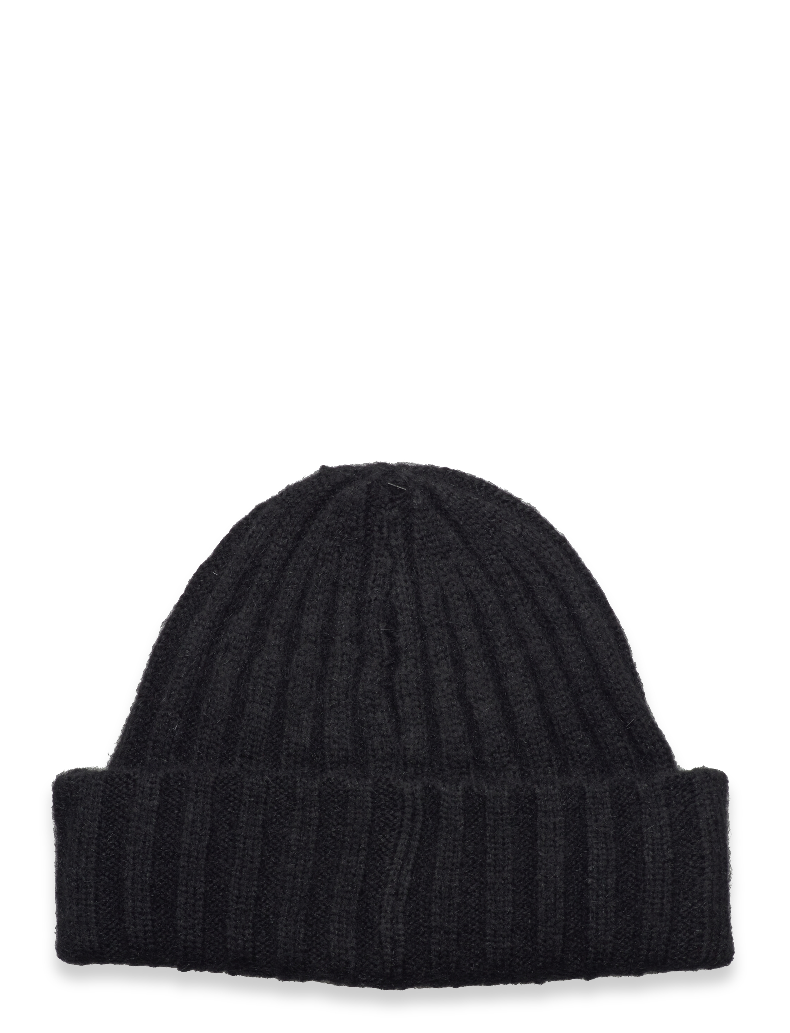 Weekday - Soft Ribbed Beanie - kootud mütsid - black - 1