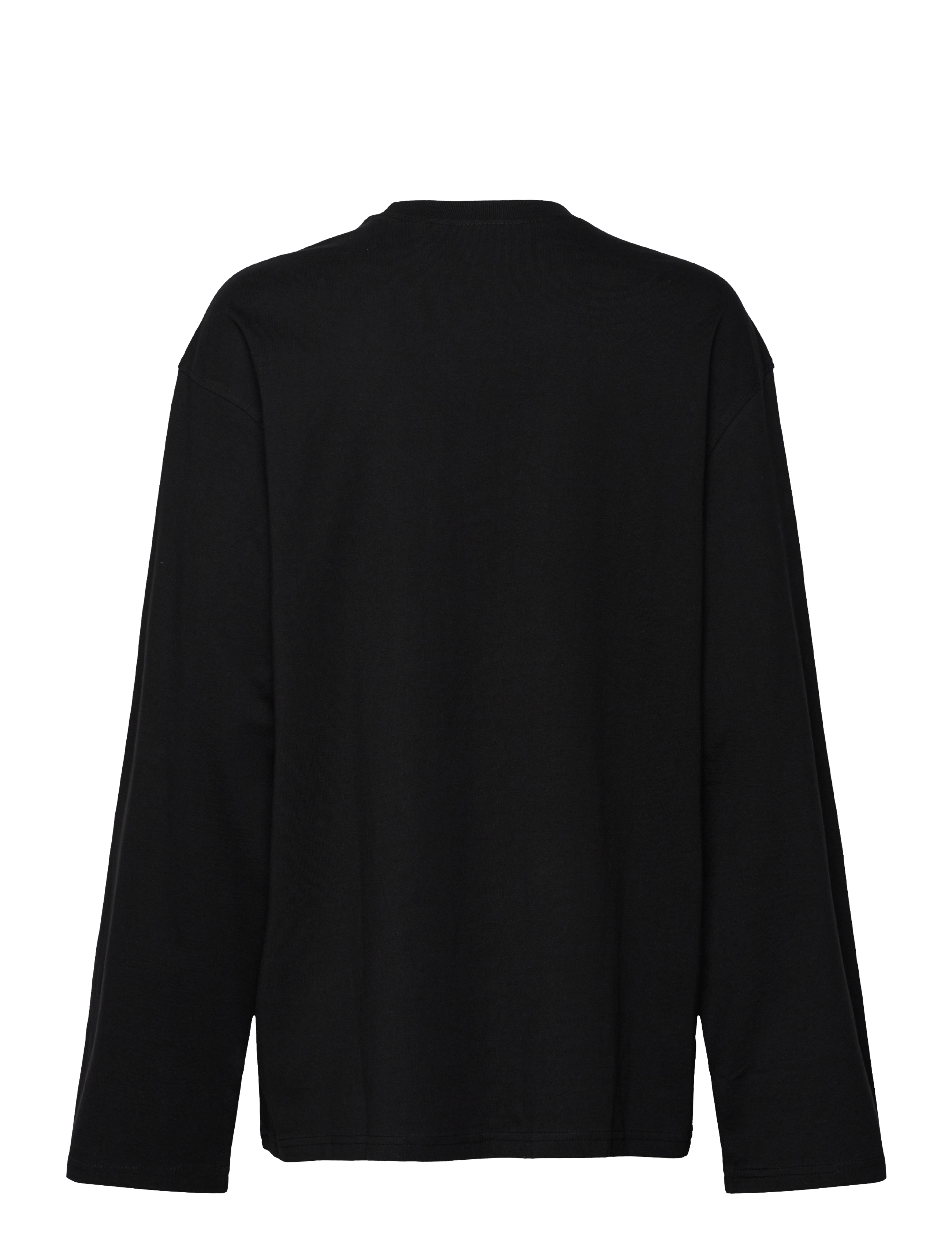 Weekday - Oversized Long Sleeve T-shirt - long-sleeved tops - black - 1