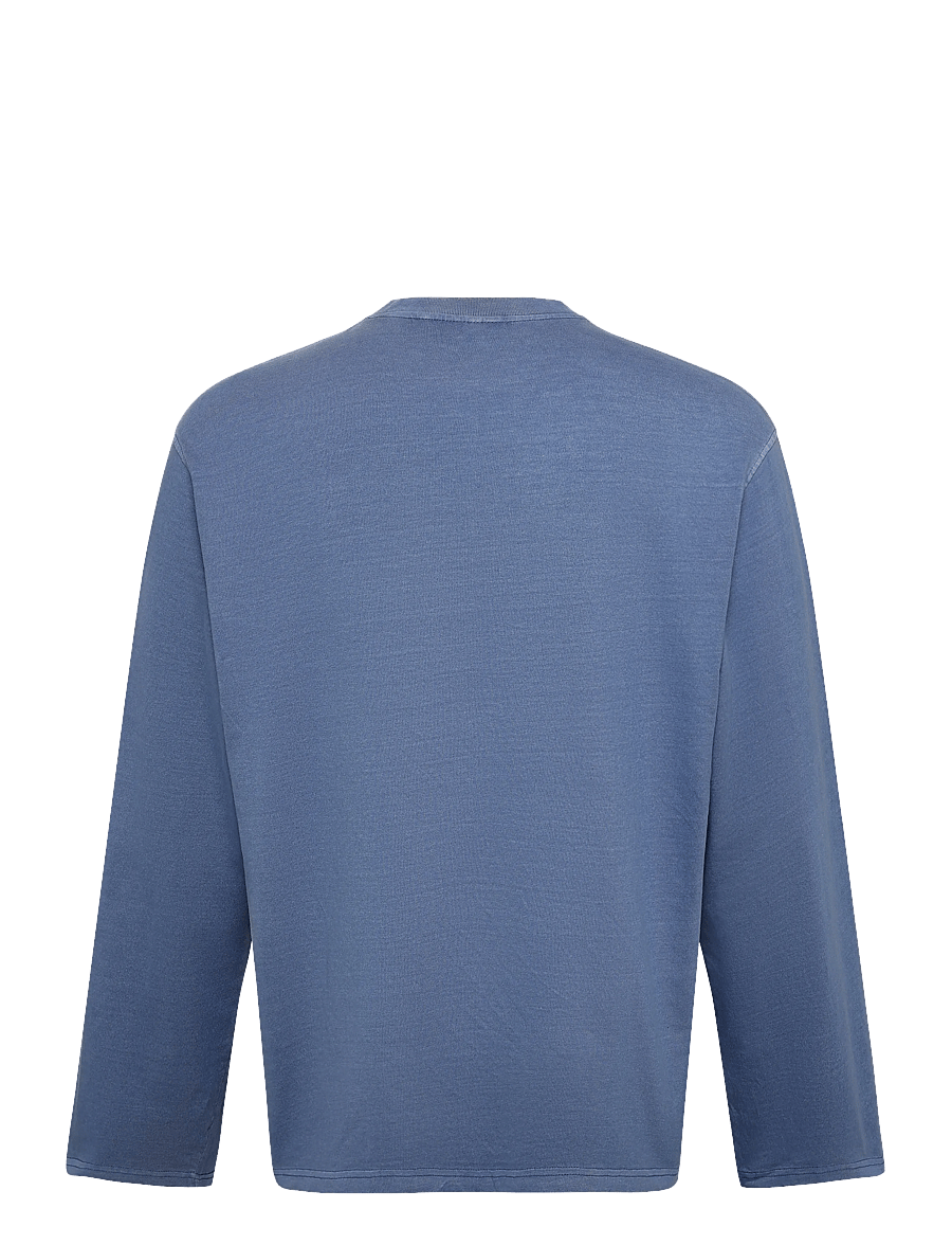 Weekday - Oversized Long Sleeve T-shirt - langärmlige tops - blue washed - 1
