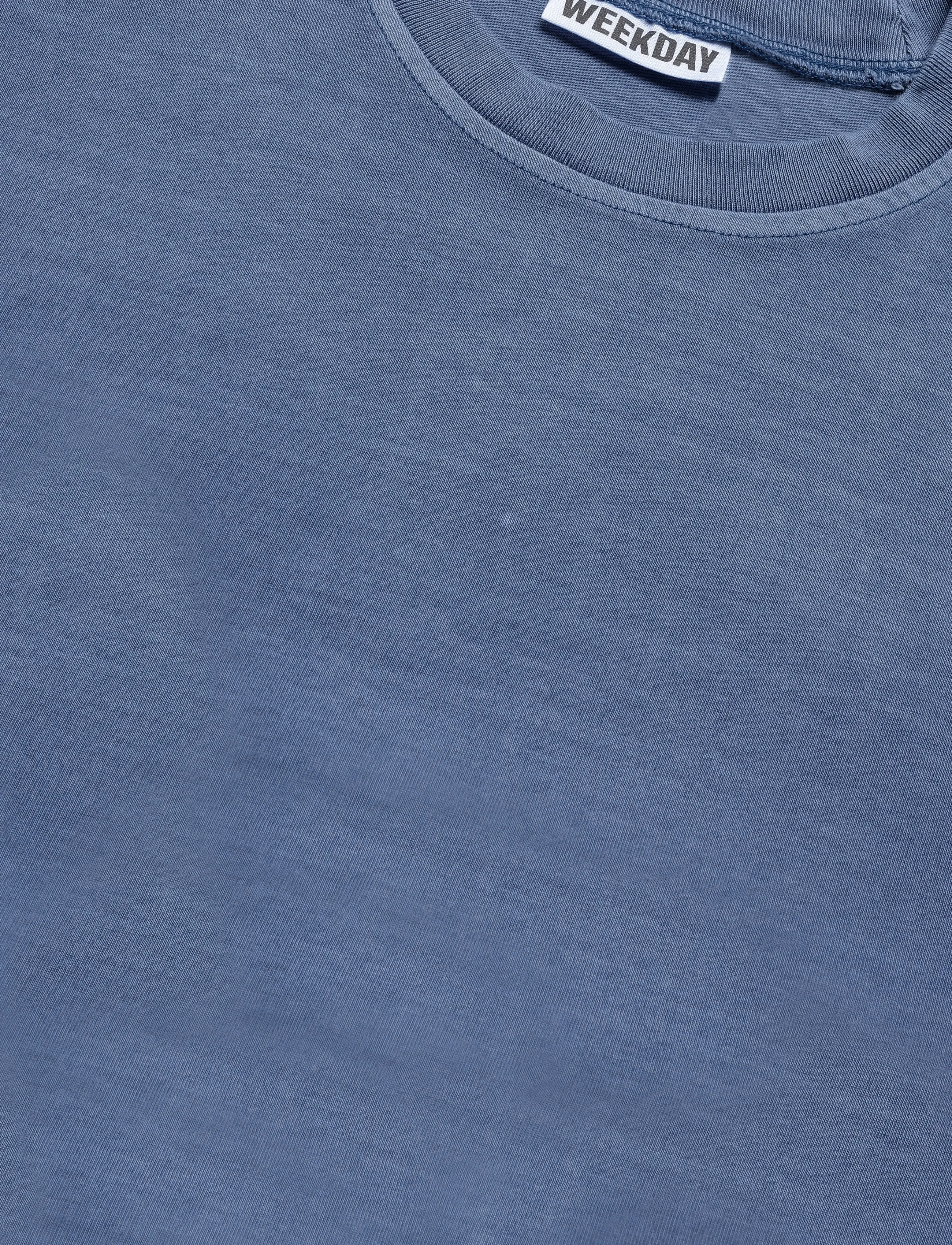 Weekday - Oversized Long Sleeve T-shirt - langärmlige tops - blue washed - 2