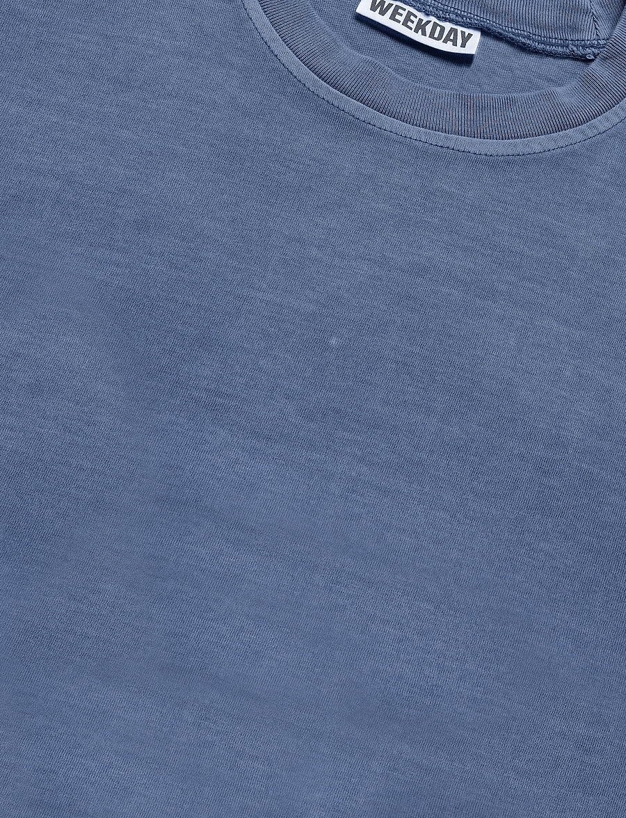 Weekday - Oversized Long Sleeve T-shirt - langärmlige tops - blue washed - 2
