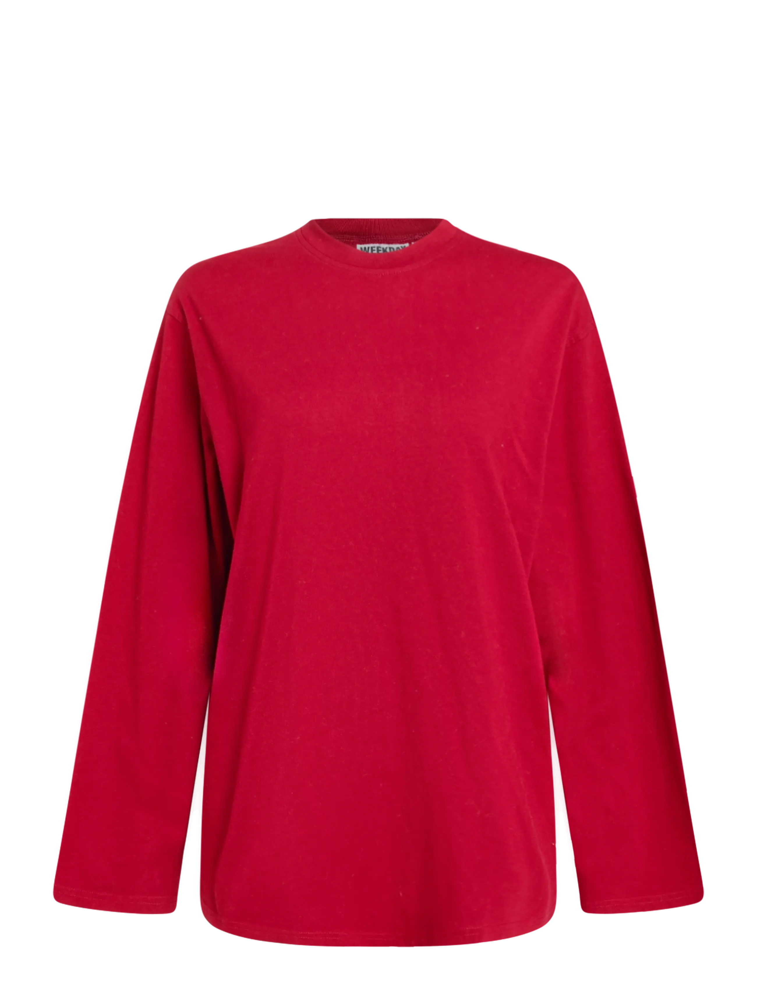 Weekday Oversized Long Sleeve T-shirt - T-paidat & topit - CHERRY RED / red